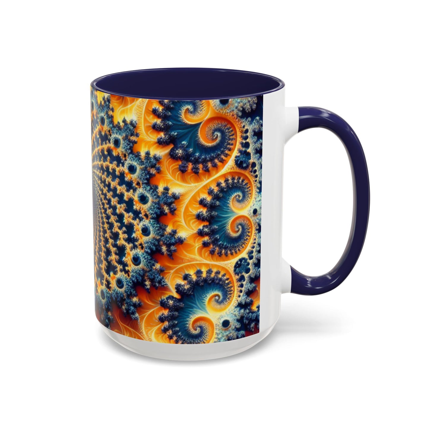 Vibrant Abstract Accent Coffee Mug - Unique 11 & 15oz Design for Art Lovers