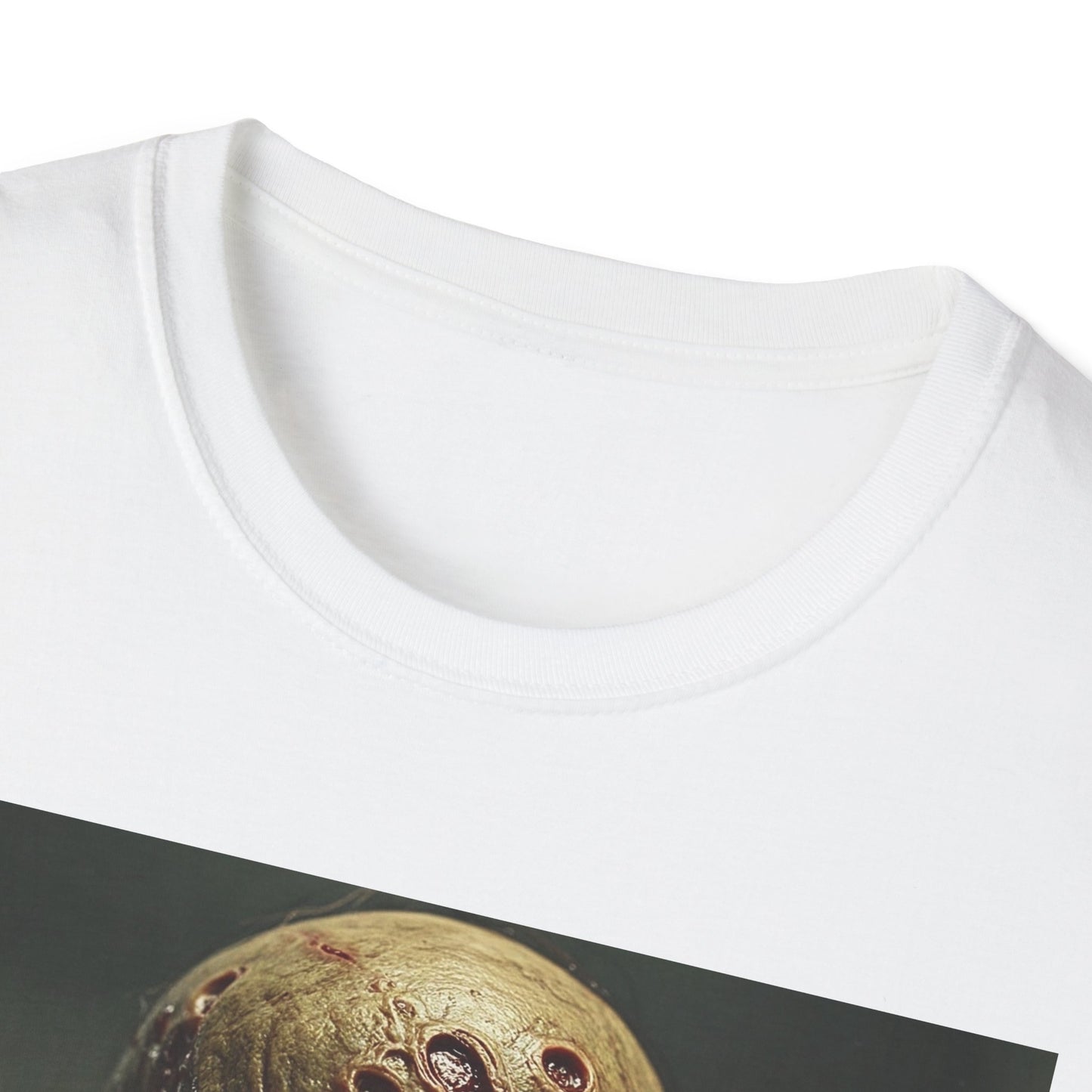 Unisex Softstyle T-Shirt - Creepy Skull Design - Perfect for Halloween or Casual Wear
