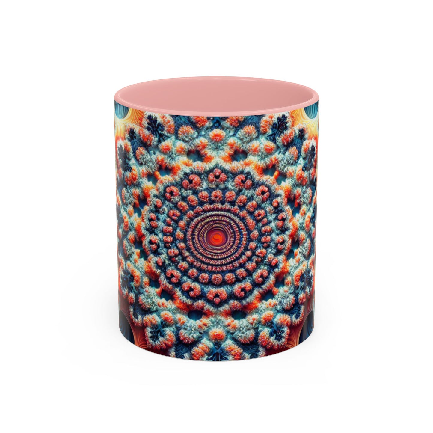 Vibrant Kaleidoscope Accent Coffee Mug - 11oz & 15oz