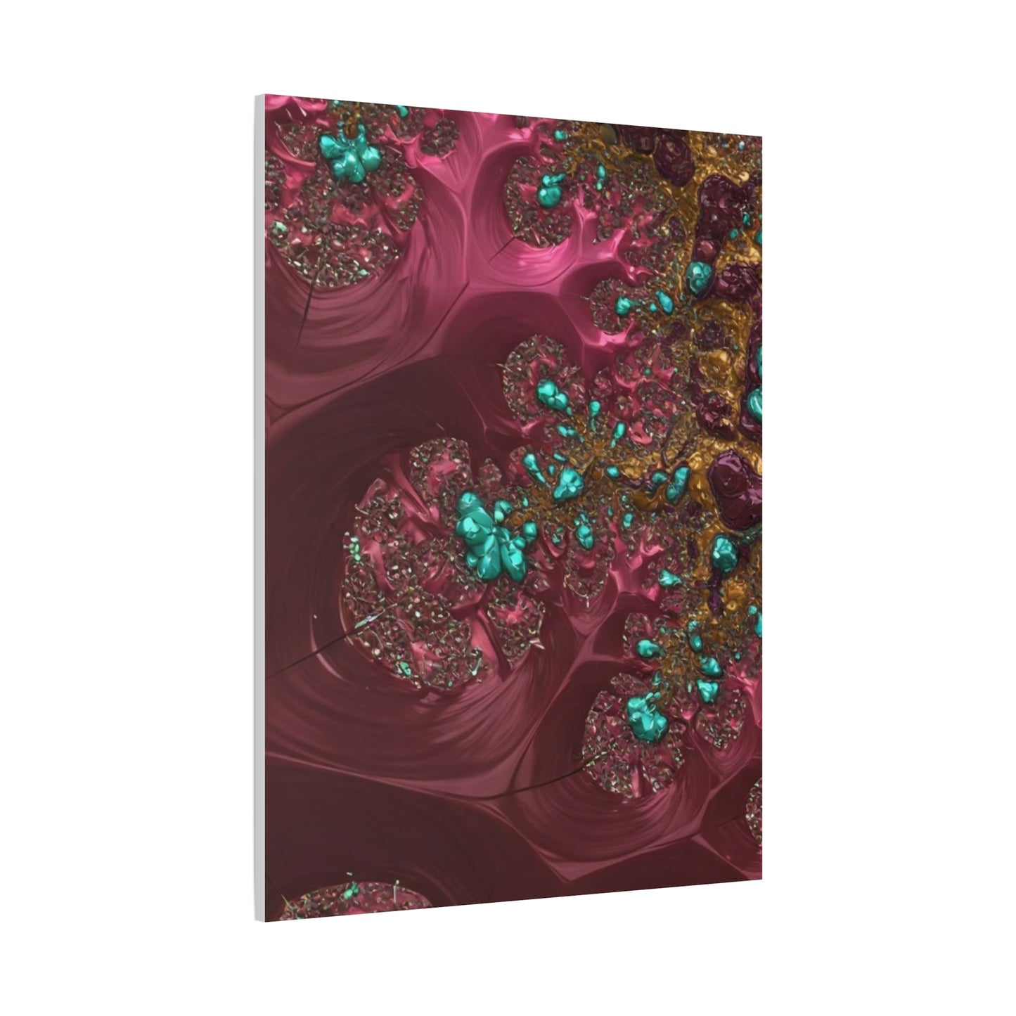 Abstract Art Canvas Print - Vibrant Fractal Design for Home Decor