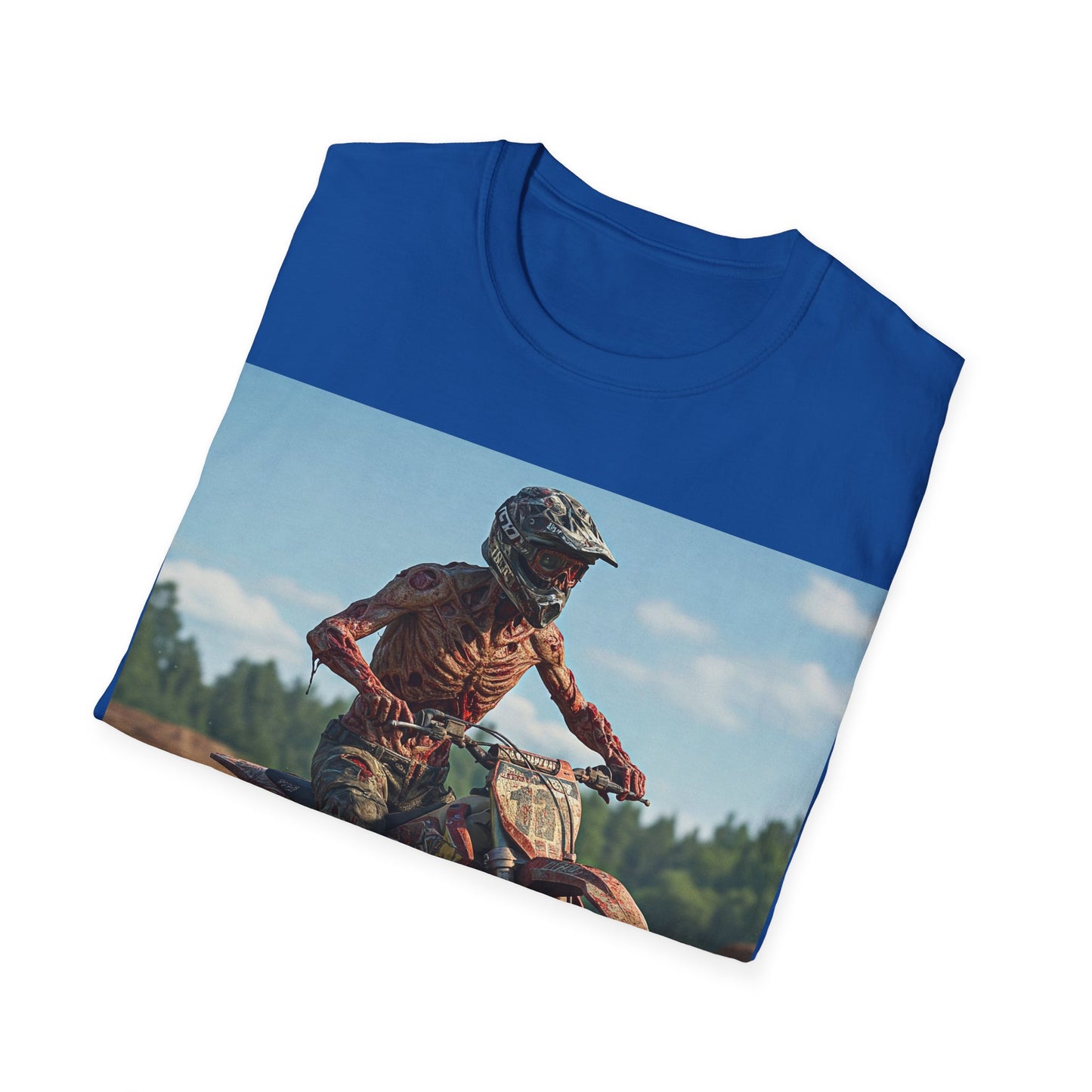 UK - Motorcycle Apocalyptic Portrait Tee, bold, decaying zombie graphic