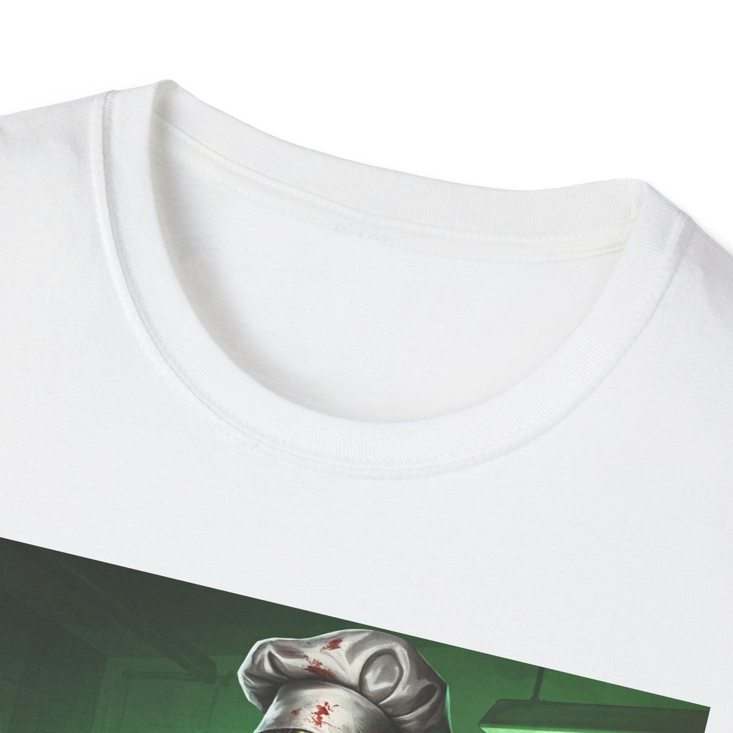 Zombie Chef Unisex Softstyle T-Shirt - Perfect for Halloween and Horror Fans