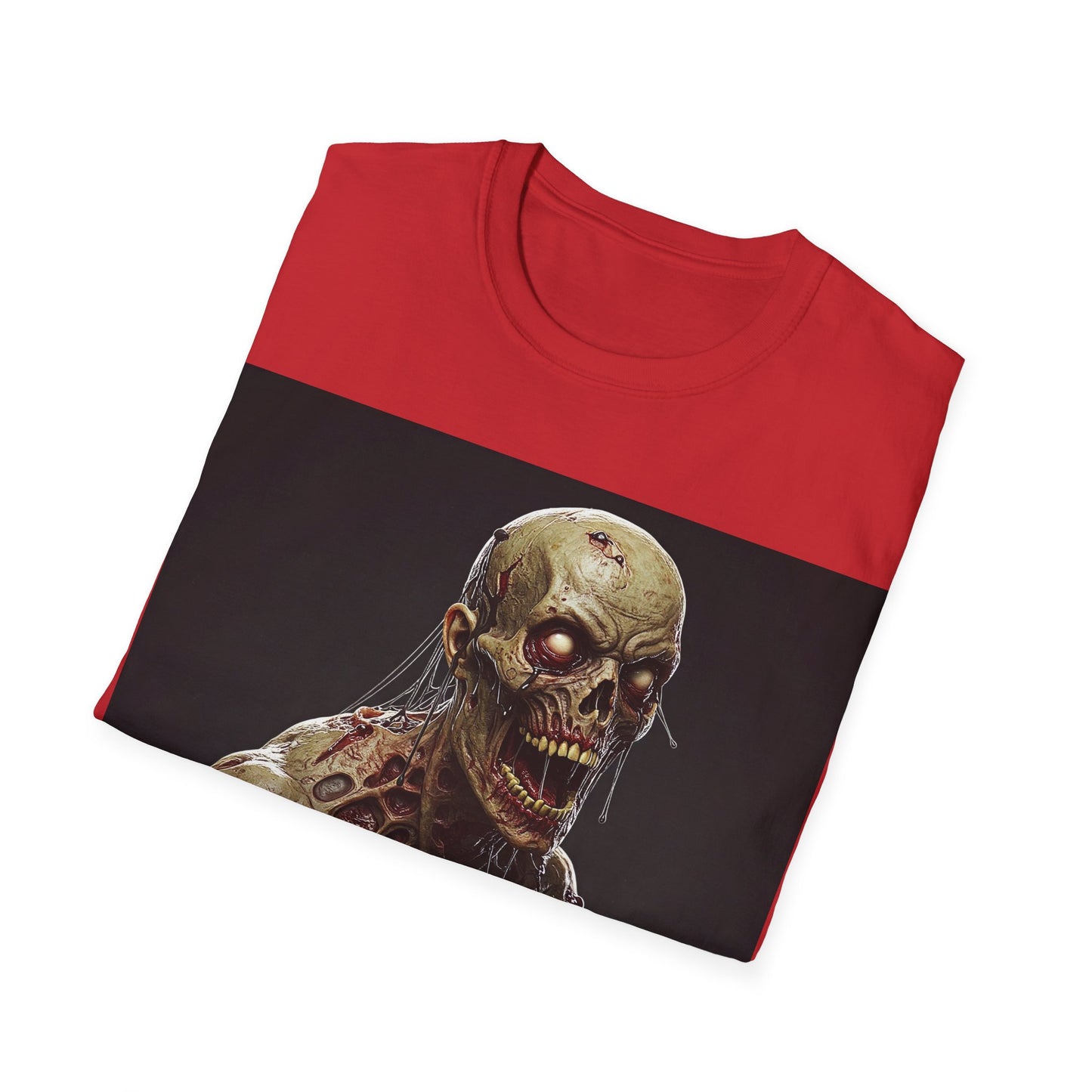 UK - Spooky Skeleton Unisex Softstyle T-Shirt - Perfect for Halloween & Horror Fans