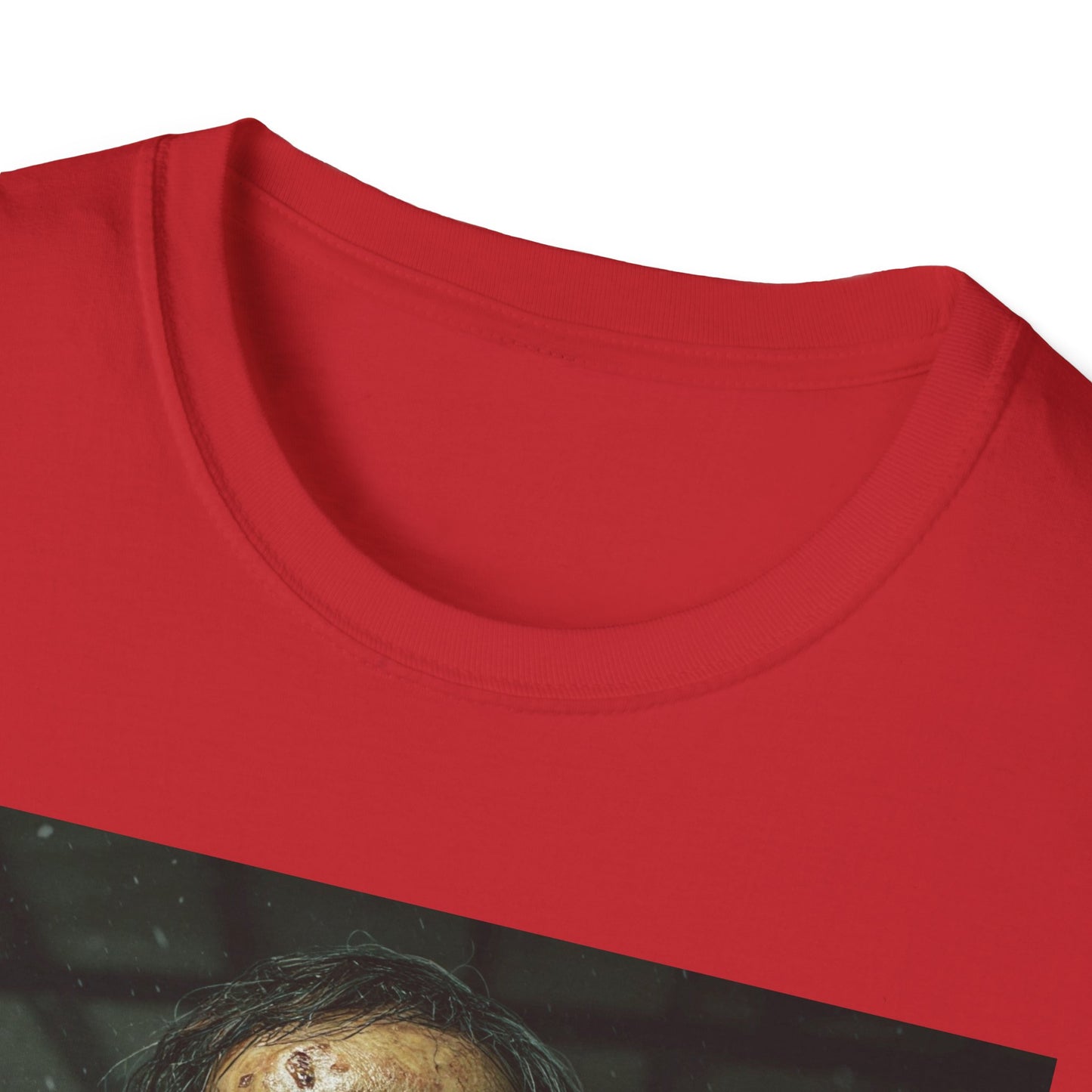 Apocalyptic Portrait Tee, bold, decaying zombie graphic