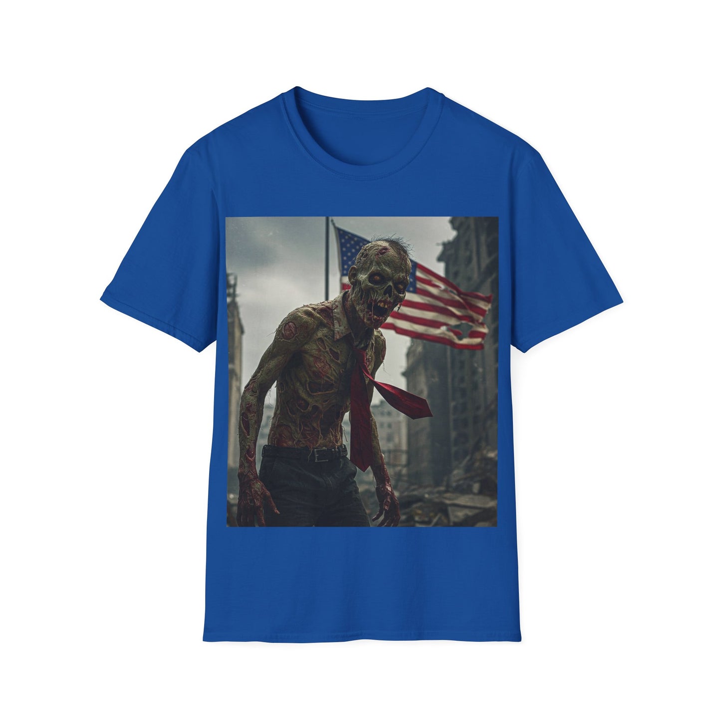 UK - Zombie Apocalypse Unisex Softstyle T-Shirt - Perfect for Halloween & Horror Fans