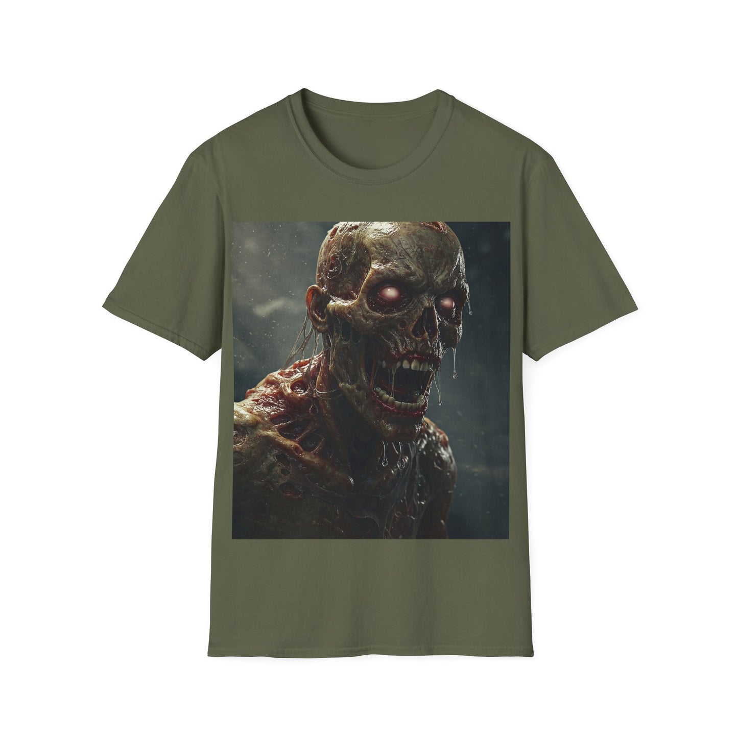 UK - Zombie Graphic Unisex T-Shirt - Perfect for Halloween and Horror Fans