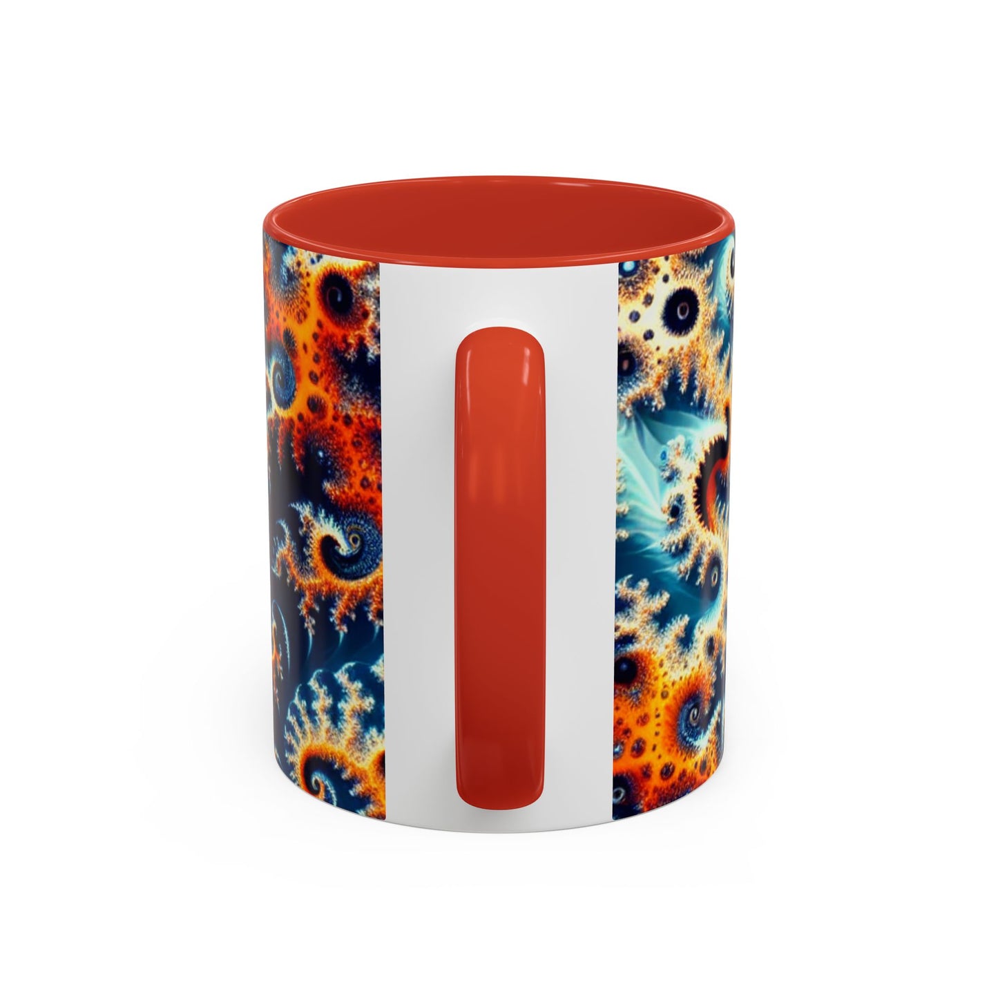 Vibrant Spiral Design Coffee Mug - 11/15oz Ceramic Accent Cup for Art Lovers