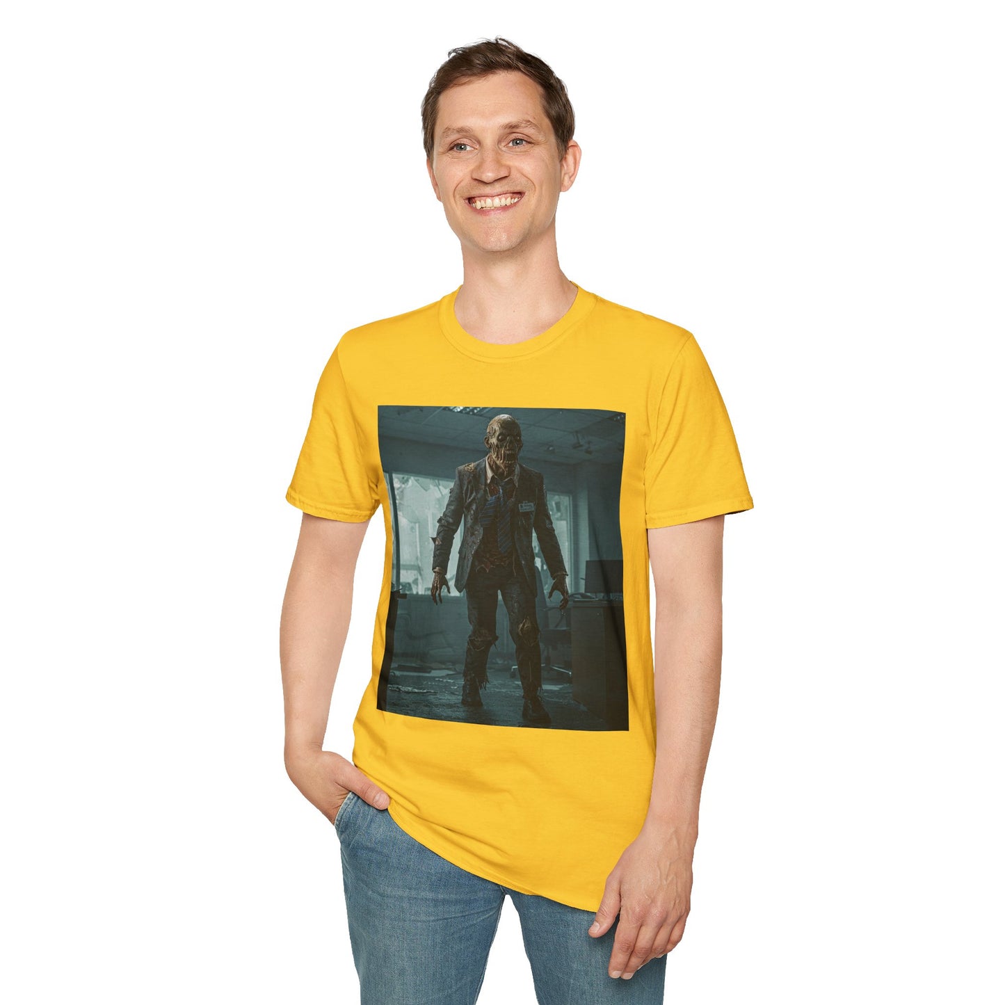 Zombie Apocalypse Unisex Softstyle T-Shirt - Perfect for Horror Fans and Parties