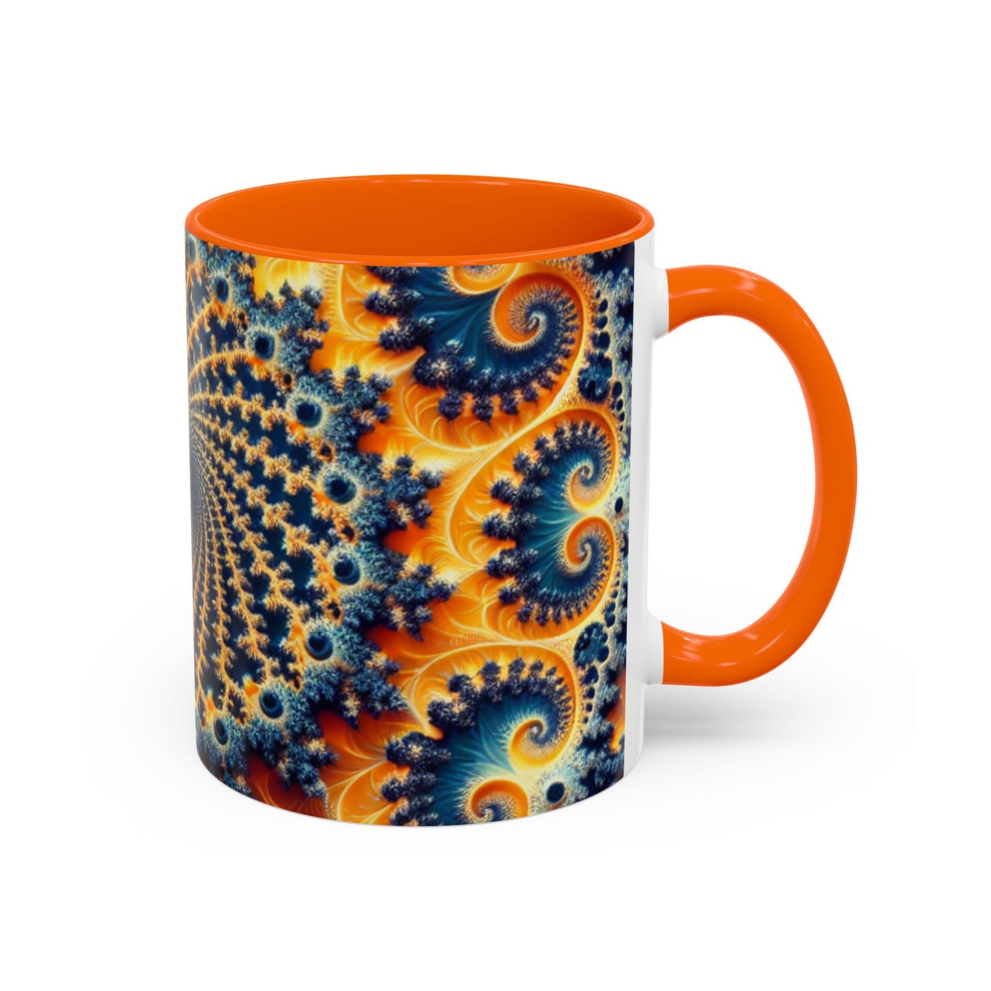 Vibrant Abstract Accent Coffee Mug - Unique 11 & 15oz Design for Art Lovers
