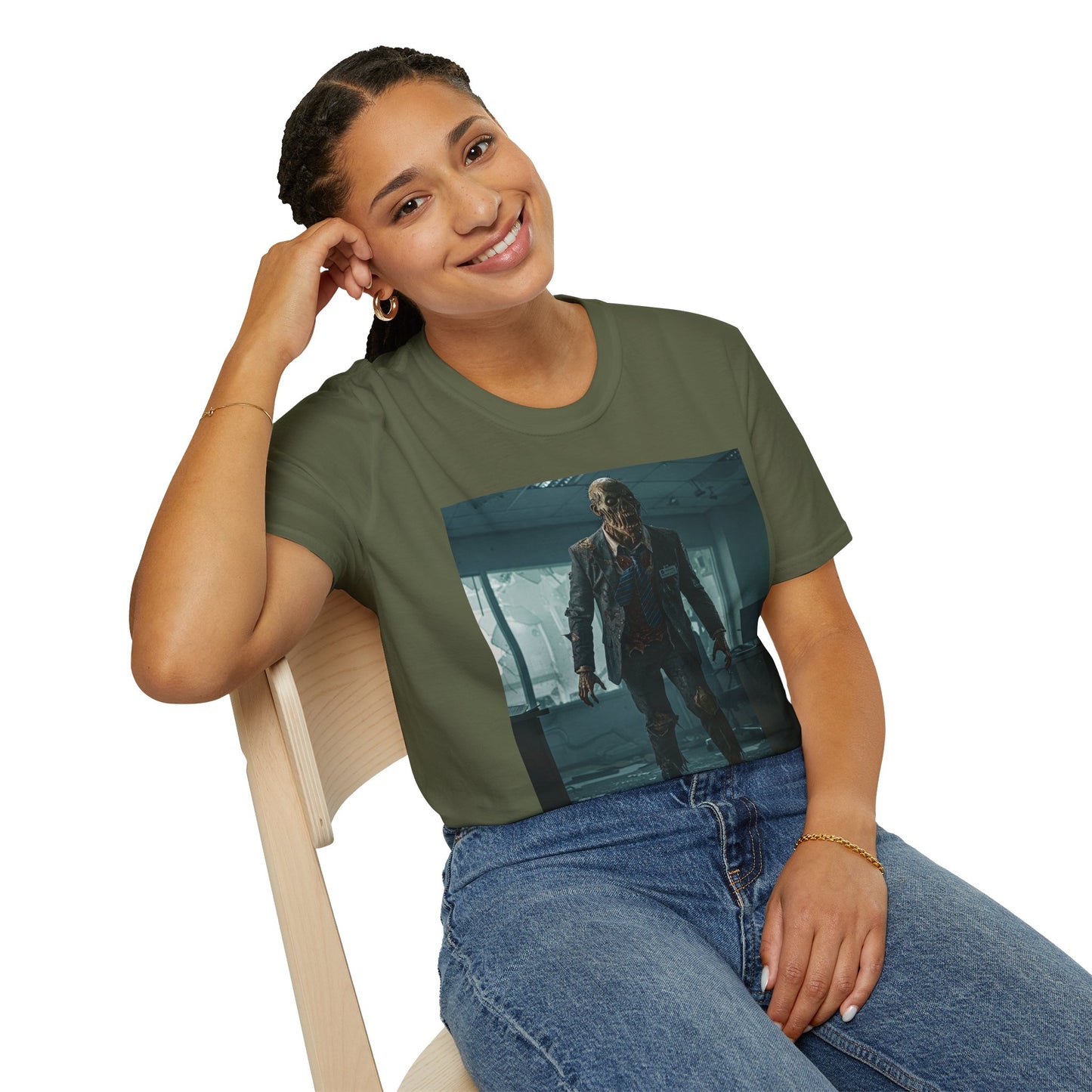 Zombie Apocalypse Unisex Softstyle T-Shirt - Perfect for Horror Fans and Parties