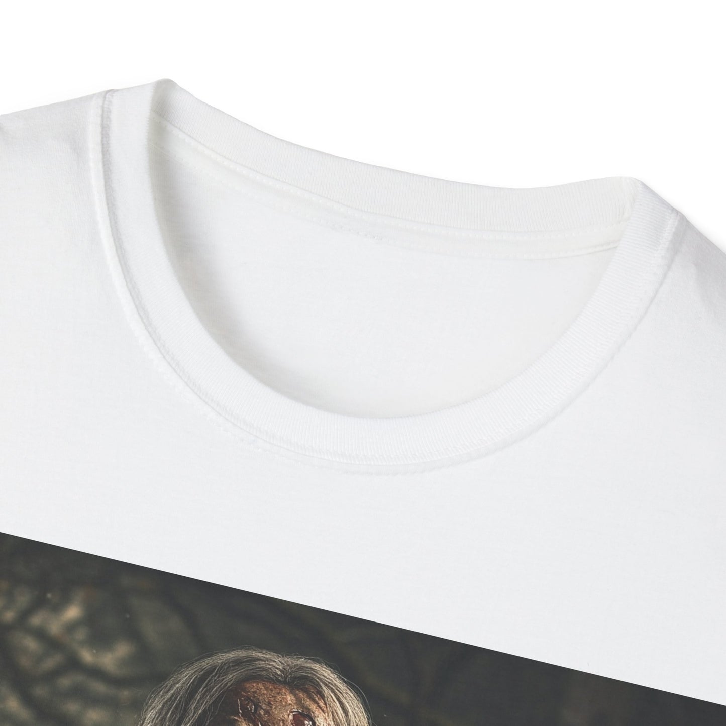 UK - Zombie Horror Apocalyptic Portrait Tee, bold, decaying zombie graphic