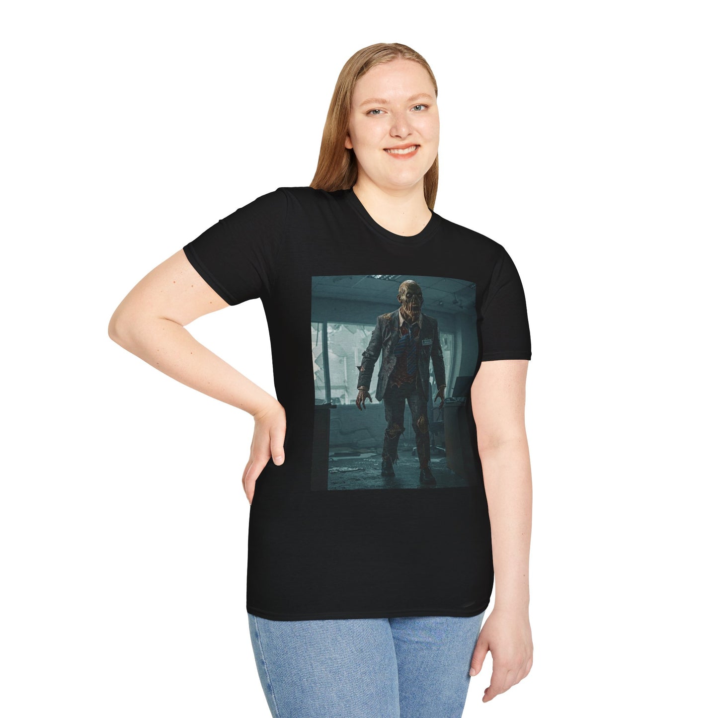 Zombie Apocalypse Unisex Softstyle T-Shirt - Perfect for Horror Fans and Parties