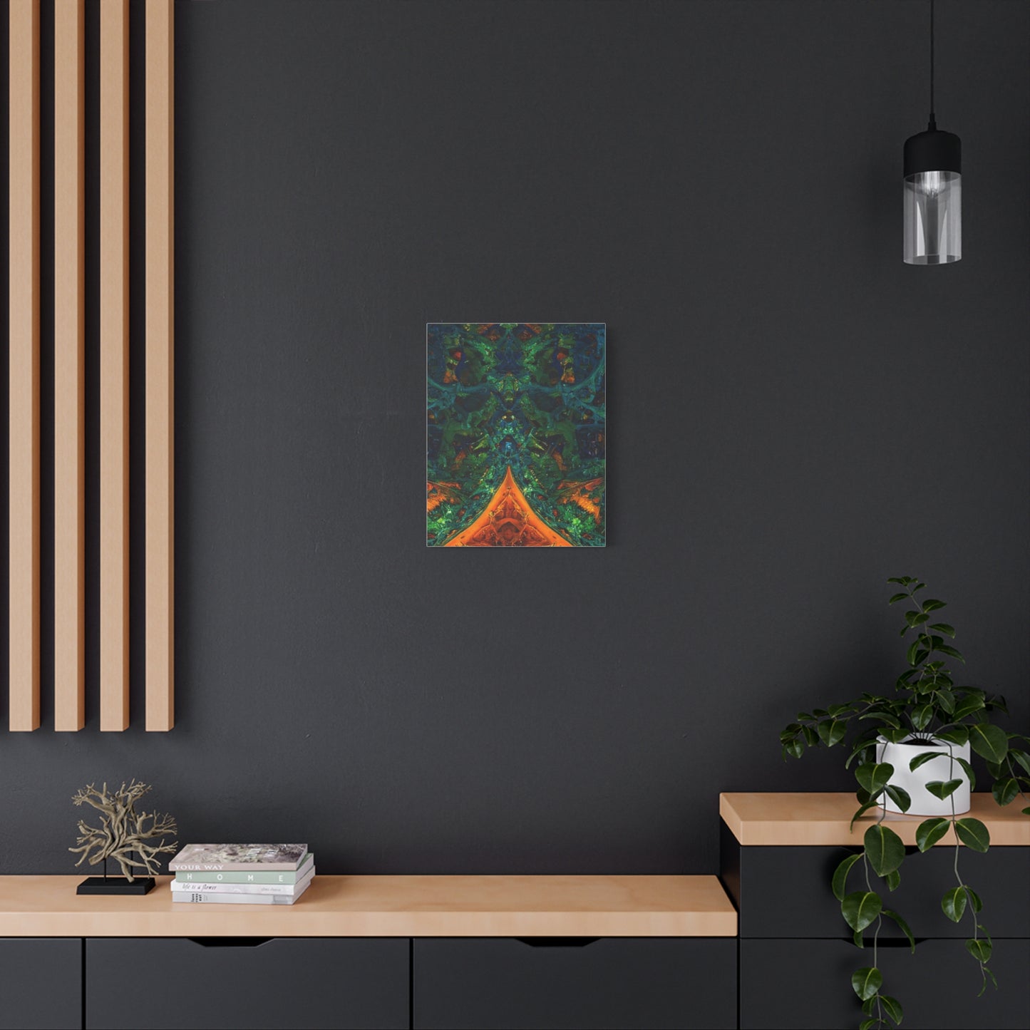 Vibrant Abstract Fractal Art Canvas Print