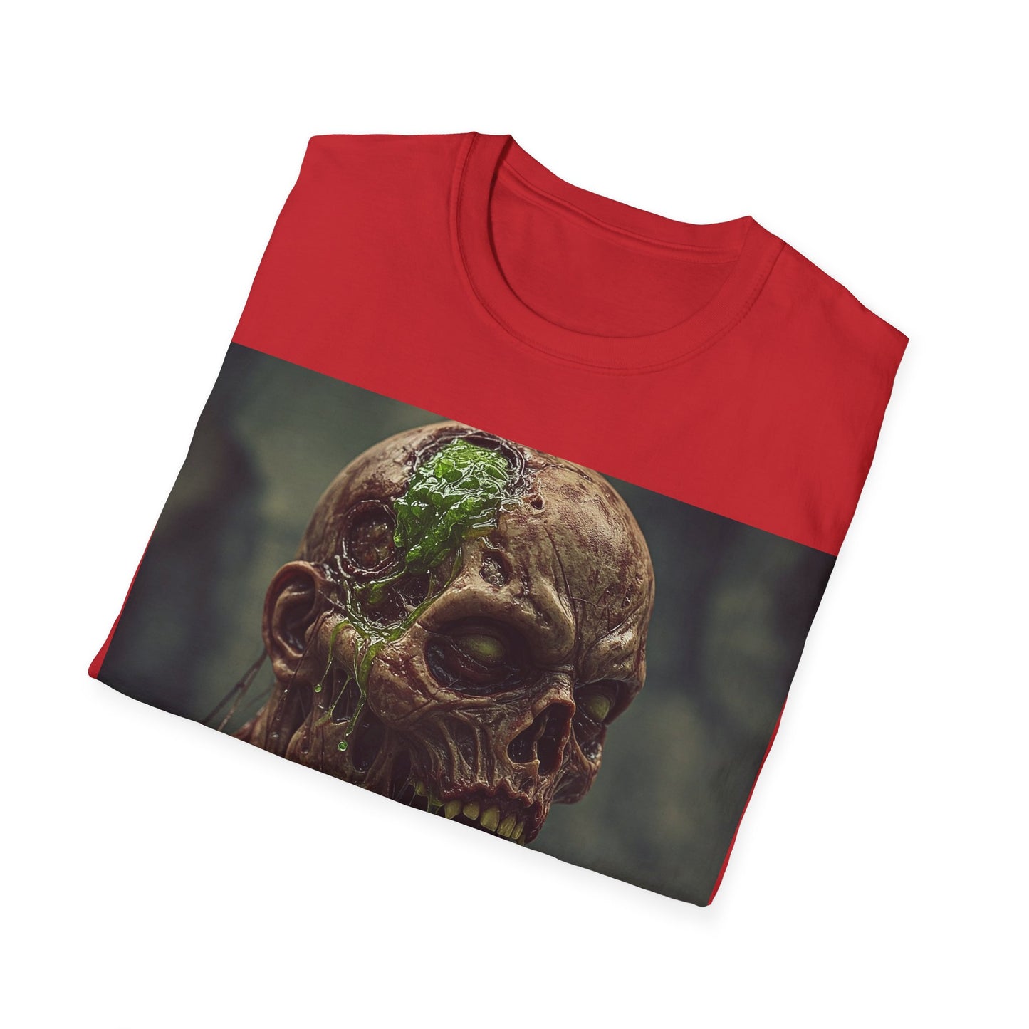 UK - Unisex Softstyle T-Shirt - Skeletal Creepy Art Design