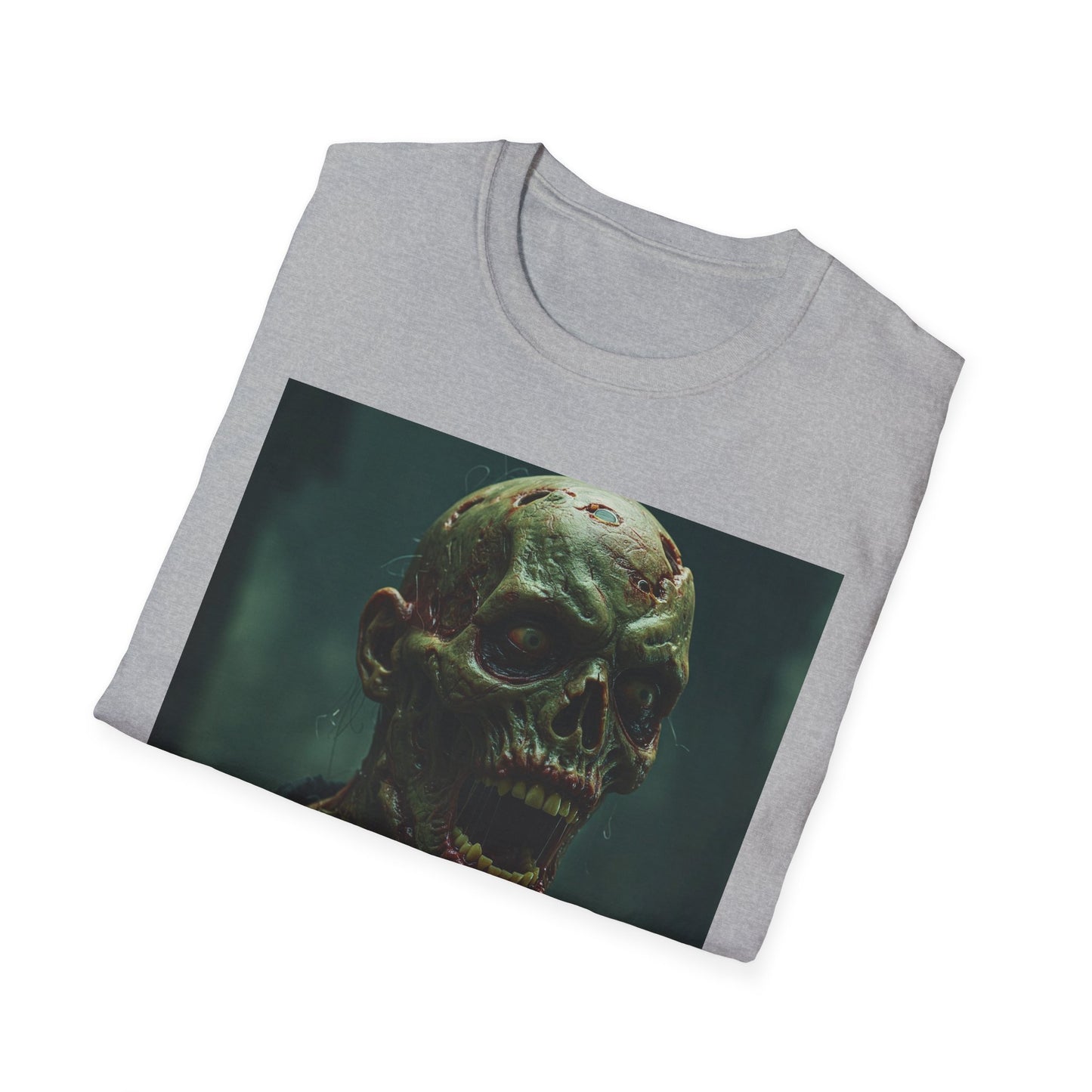 Chilling Skull Apocalyptic Portrait Tee, bold, decaying zombie graphic
