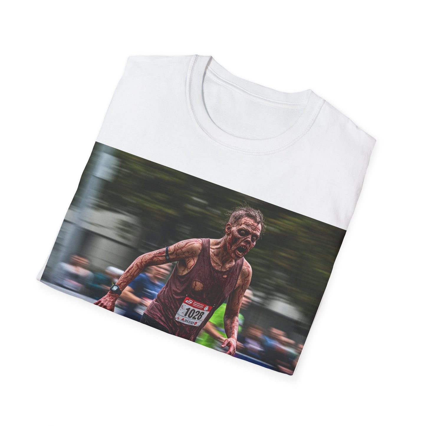 UK - Motivational Run Unisex Softstyle T-Shirt - Perfect for Runners and Fitness Enthusiasts