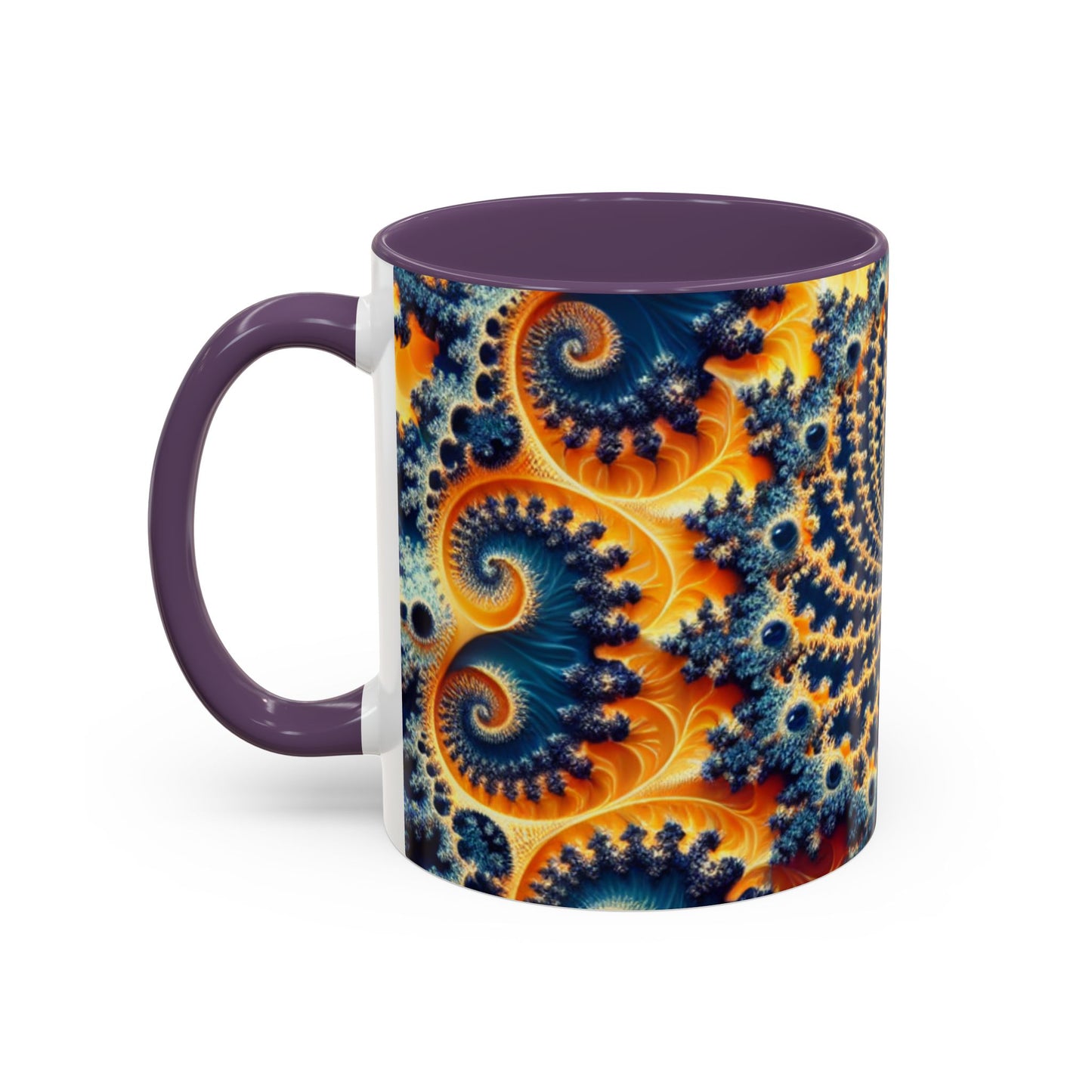 Vibrant Abstract Accent Coffee Mug - Unique 11 & 15oz Design for Art Lovers