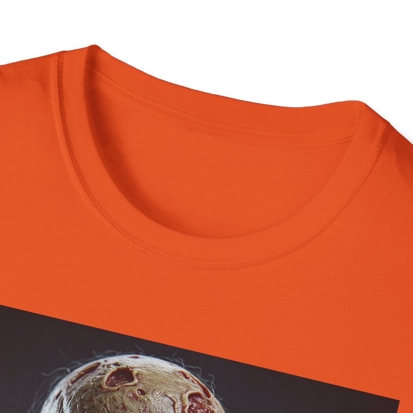 Apocalyptic Portrait Tee, bold, decaying zombie graphic