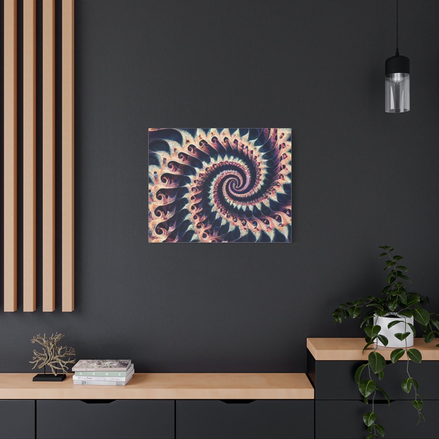 Abstract Spiral Art Canvas Print - Modern Home Decor for Art Lovers