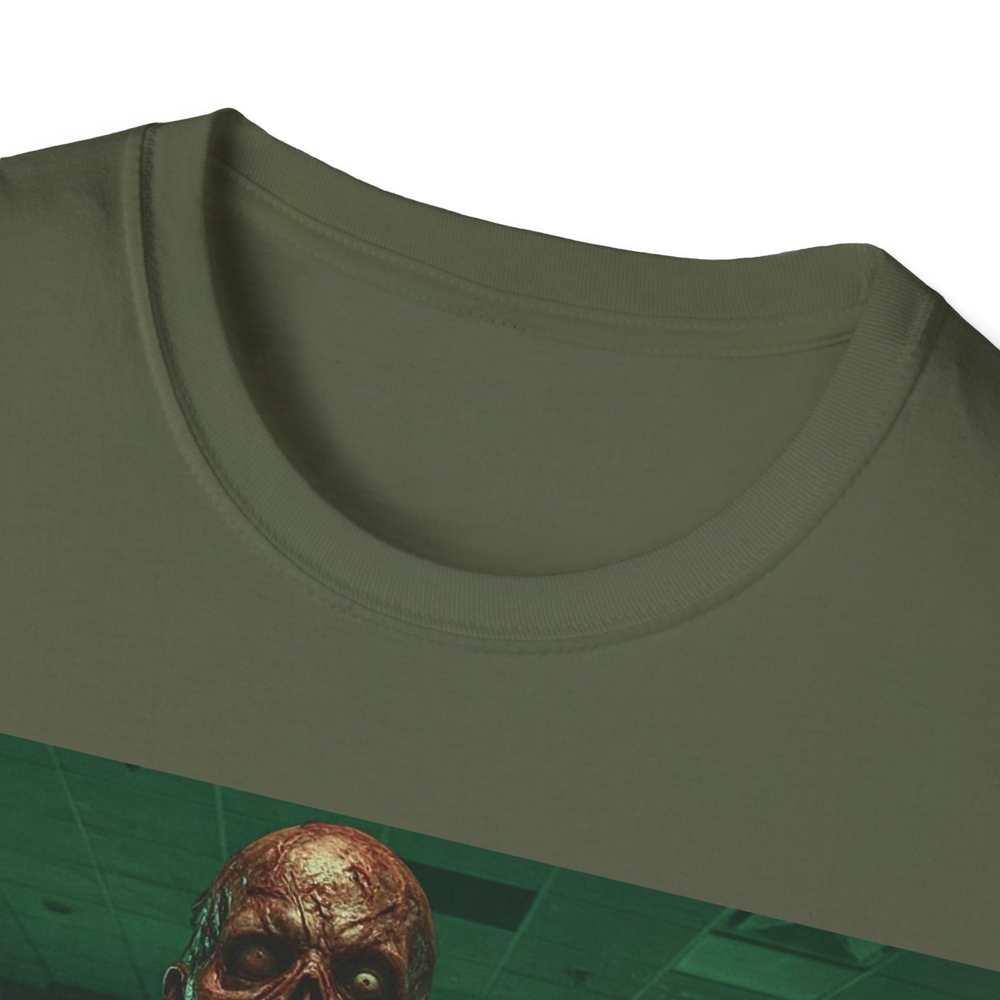 UK - Unisex Softstyle Zombie Graphic Tee - Perfect for Halloween and Horror Fans
