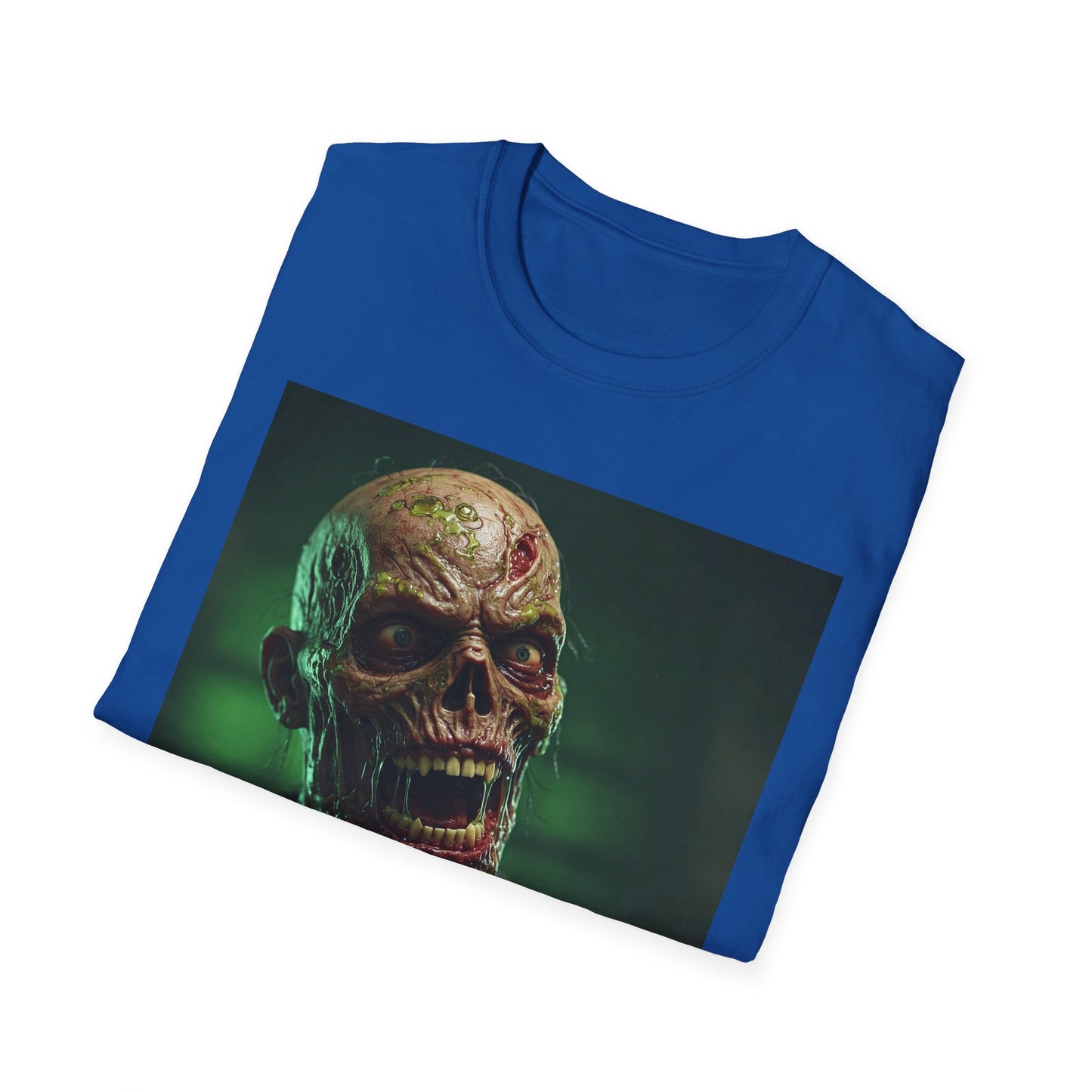 Apocalyptic Portrait Tee, bold, decaying zombie graphic