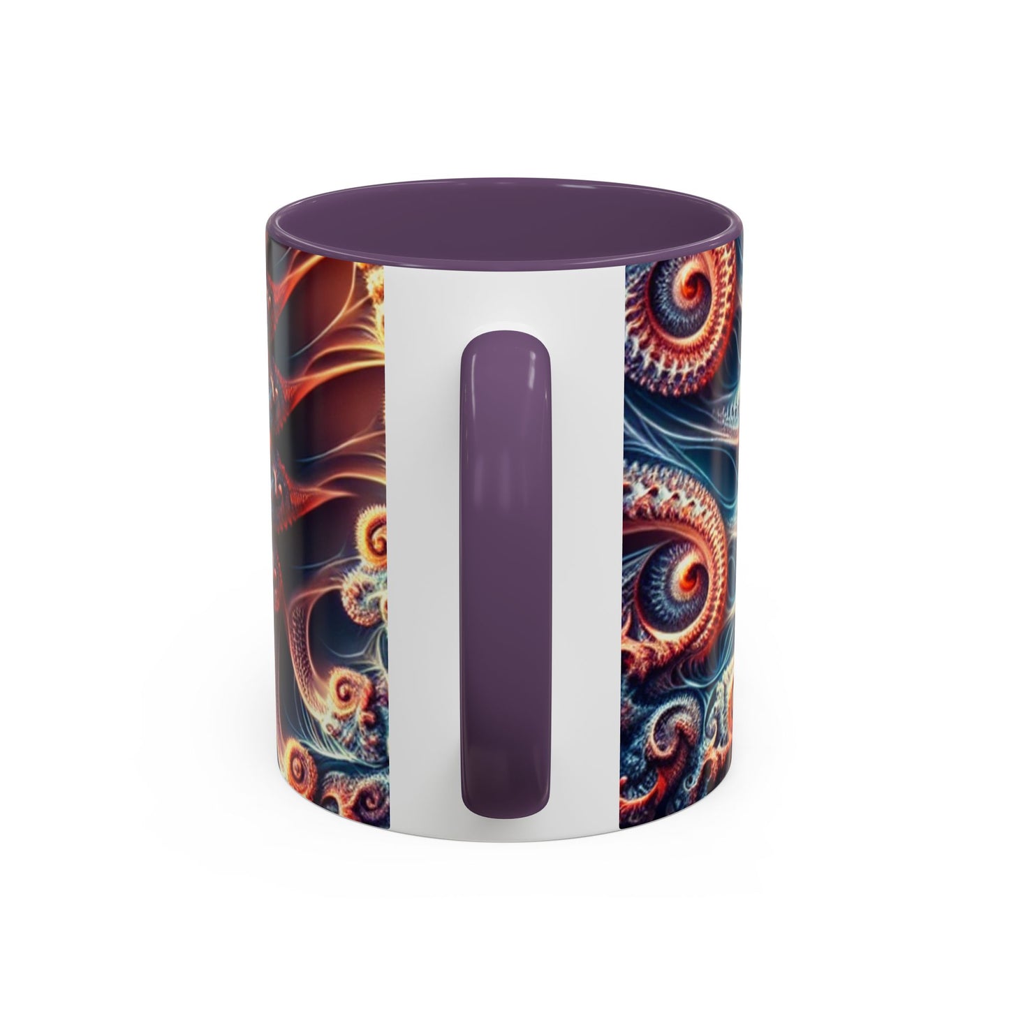 UK - Fractal Art Accent Coffee Mug - Vibrant Design for Home or Office