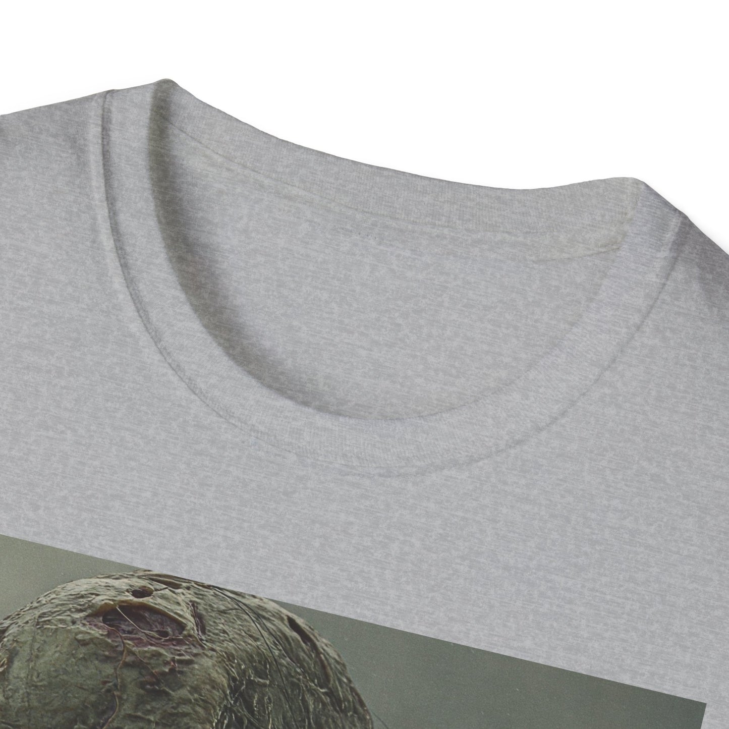 Creepy Skeleton Unisex Softstyle T-Shirt - Perfect for Halloween and Horror Fans