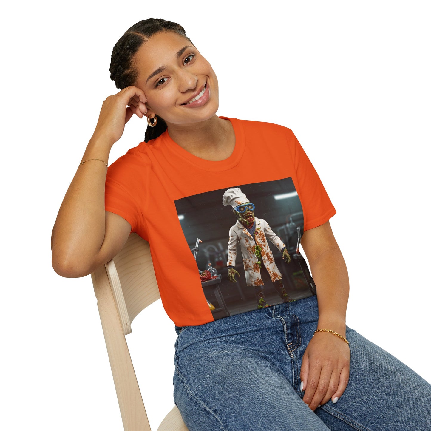 Zombie Chef Unisex Softstyle T-Shirt - Fun Halloween Casualwear