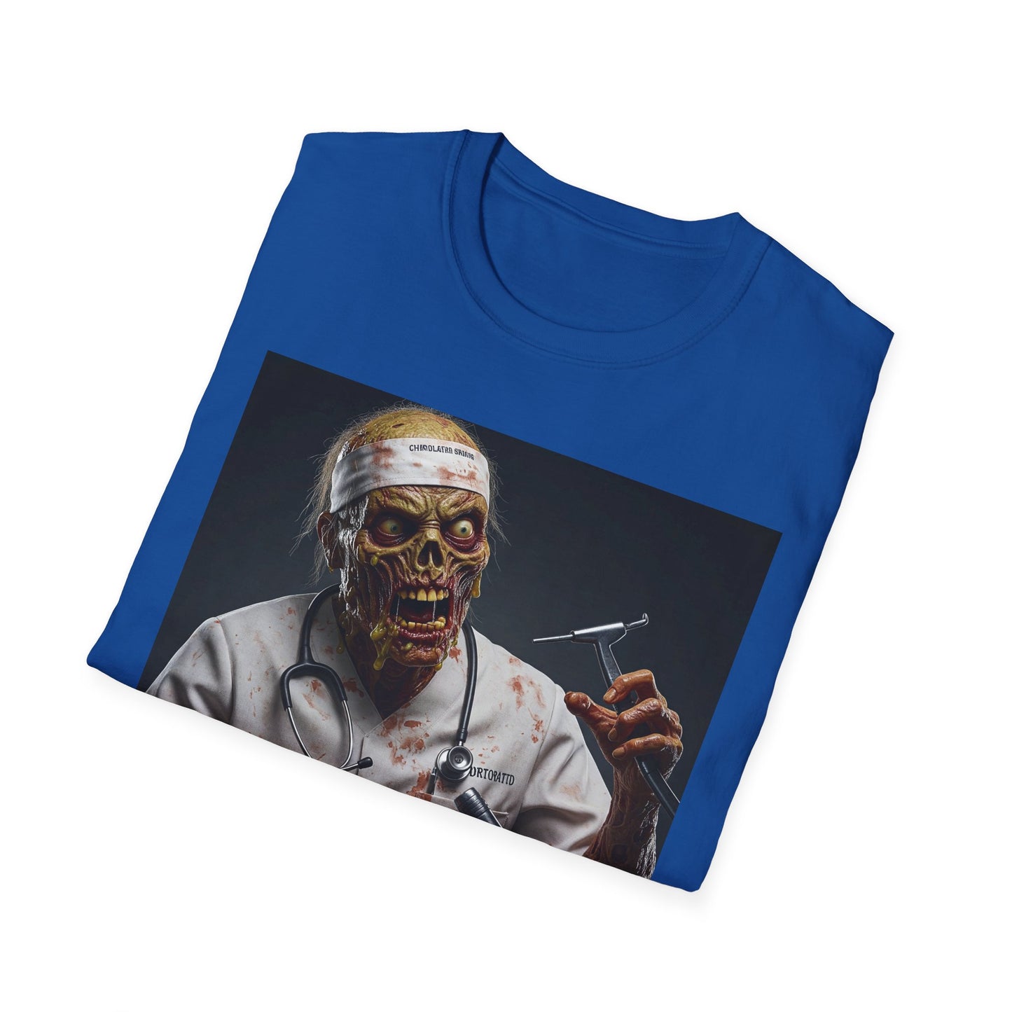 Zombie Doctor Unisex Softstyle T-Shirt - Perfect for Halloween & Horror Fans