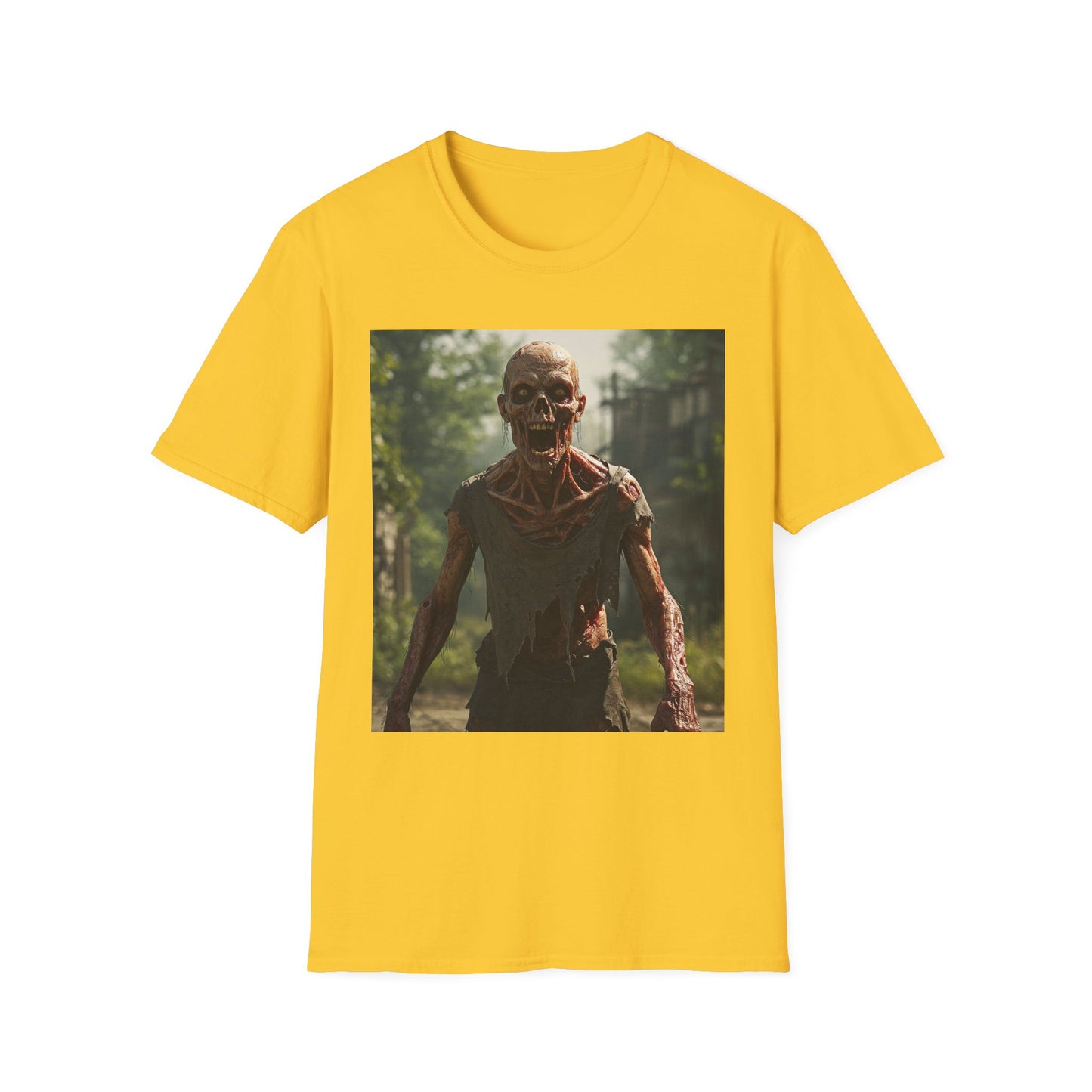 Zombie Graphic Unisex Softstyle T-Shirt - Casual Horror Apparel