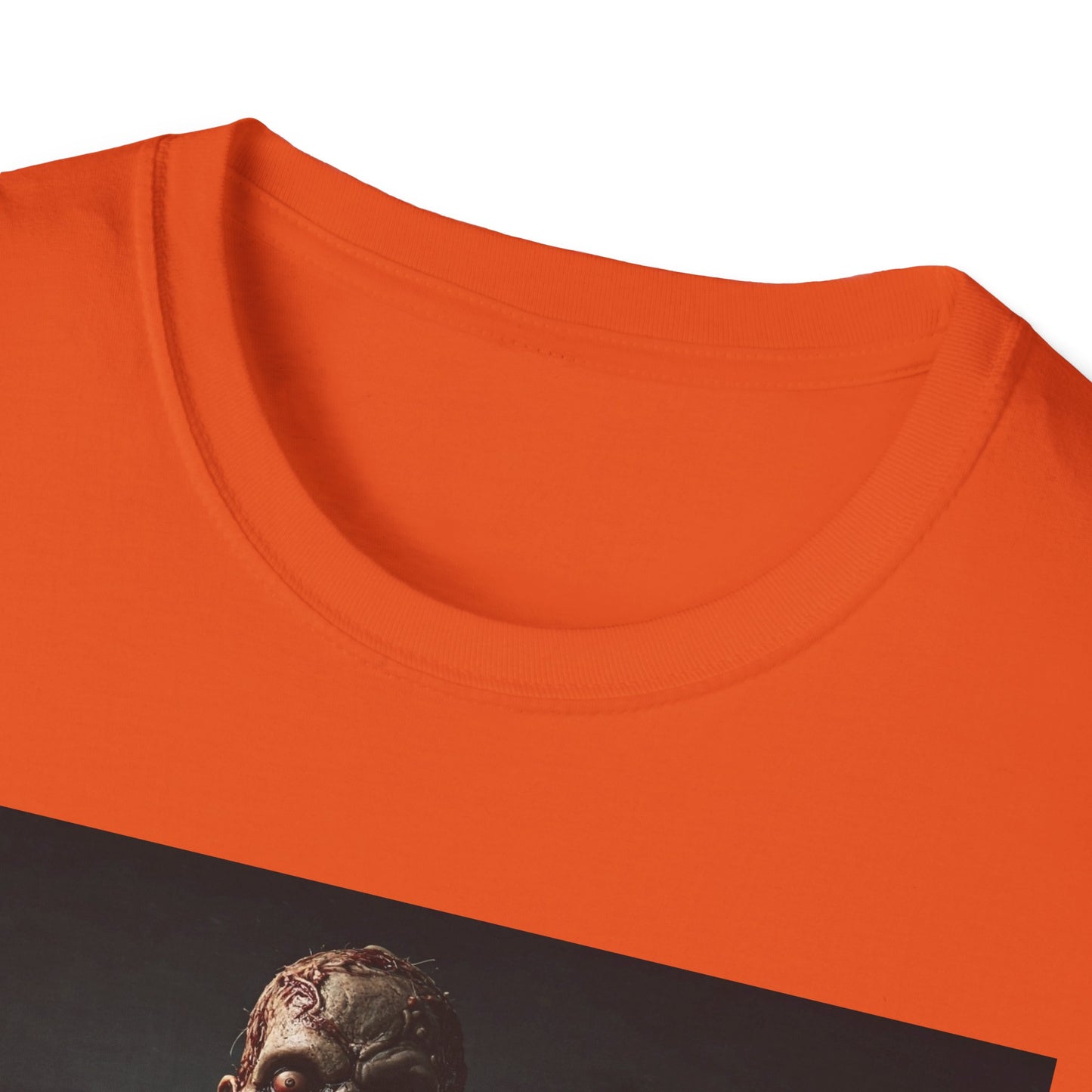 Apocalyptic Portrait Tee, bold, decaying zombie graphic
