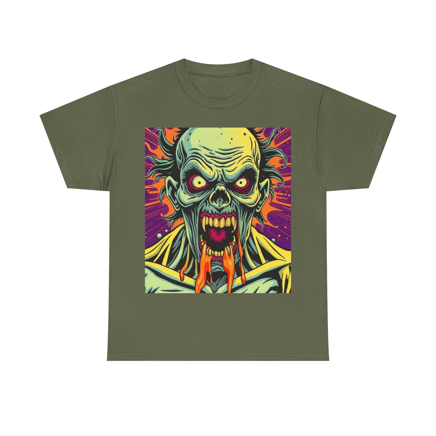 UK - Zombie Graphic Unisex Heavy Cotton Tee