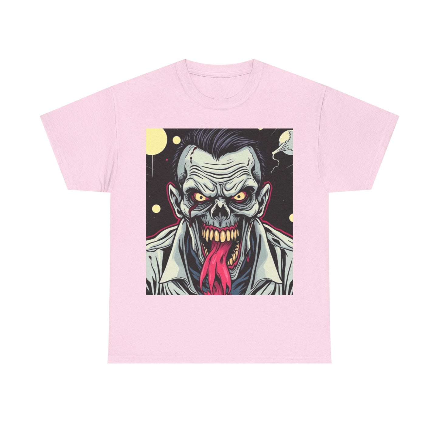UK - Horror Graphic Tee - Unisex Heavy Cotton Shirt with Zombie Design
