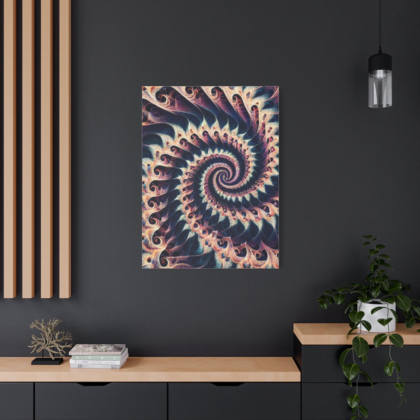 Abstract Spiral Art Canvas Print - Modern Home Decor for Art Lovers
