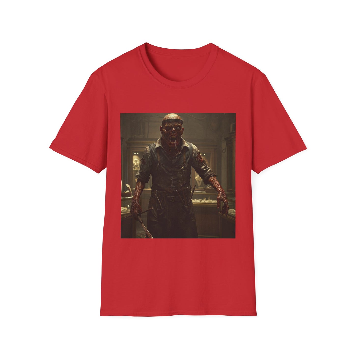 Unisex Horror-Themed Softstyle T-Shirt - Perfect for Halloween and Cosplay