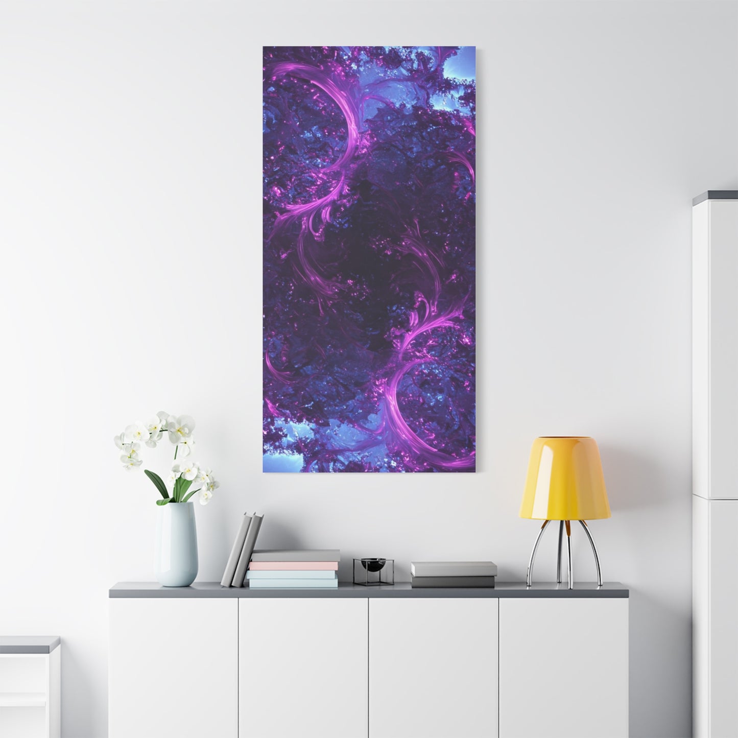 Abstract Purple Fractal Canvas Print - Artistic Wall Décor