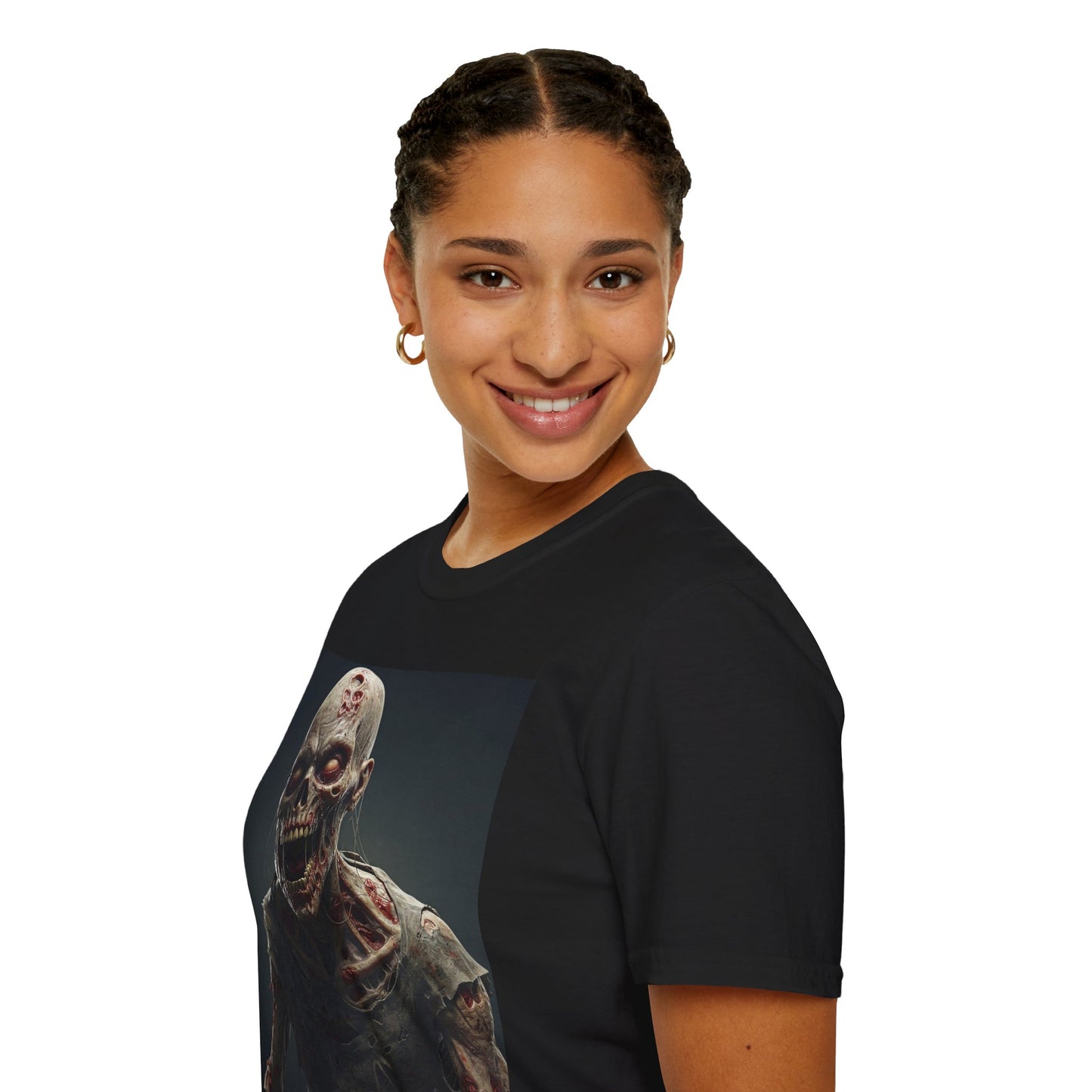 Zombie Graphic Unisex Softstyle T-Shirt | Perfect for Halloween and Horror Fans