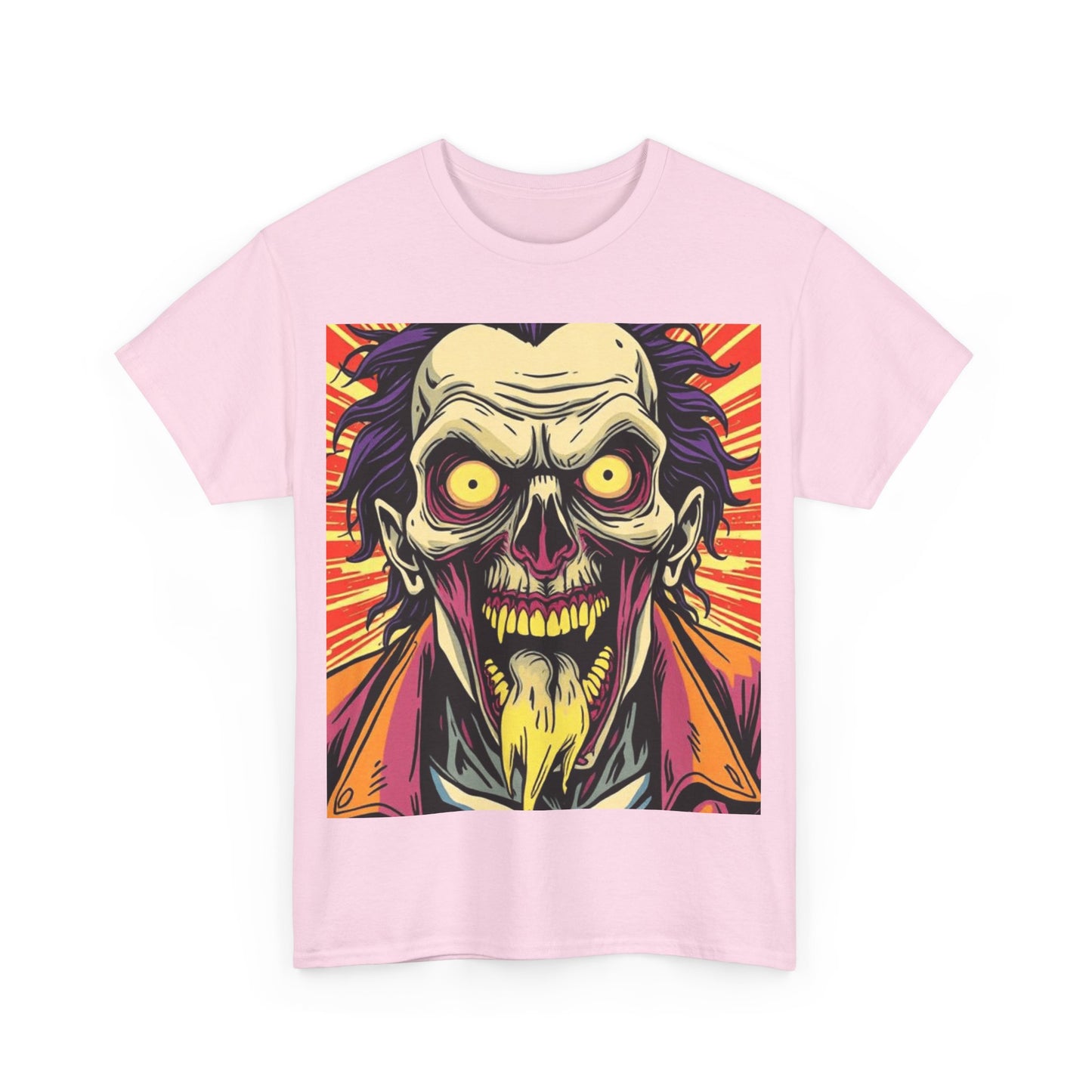 UK - Spooky Graphic Unisex Heavy Cotton Tee - Halloween Inspired Design