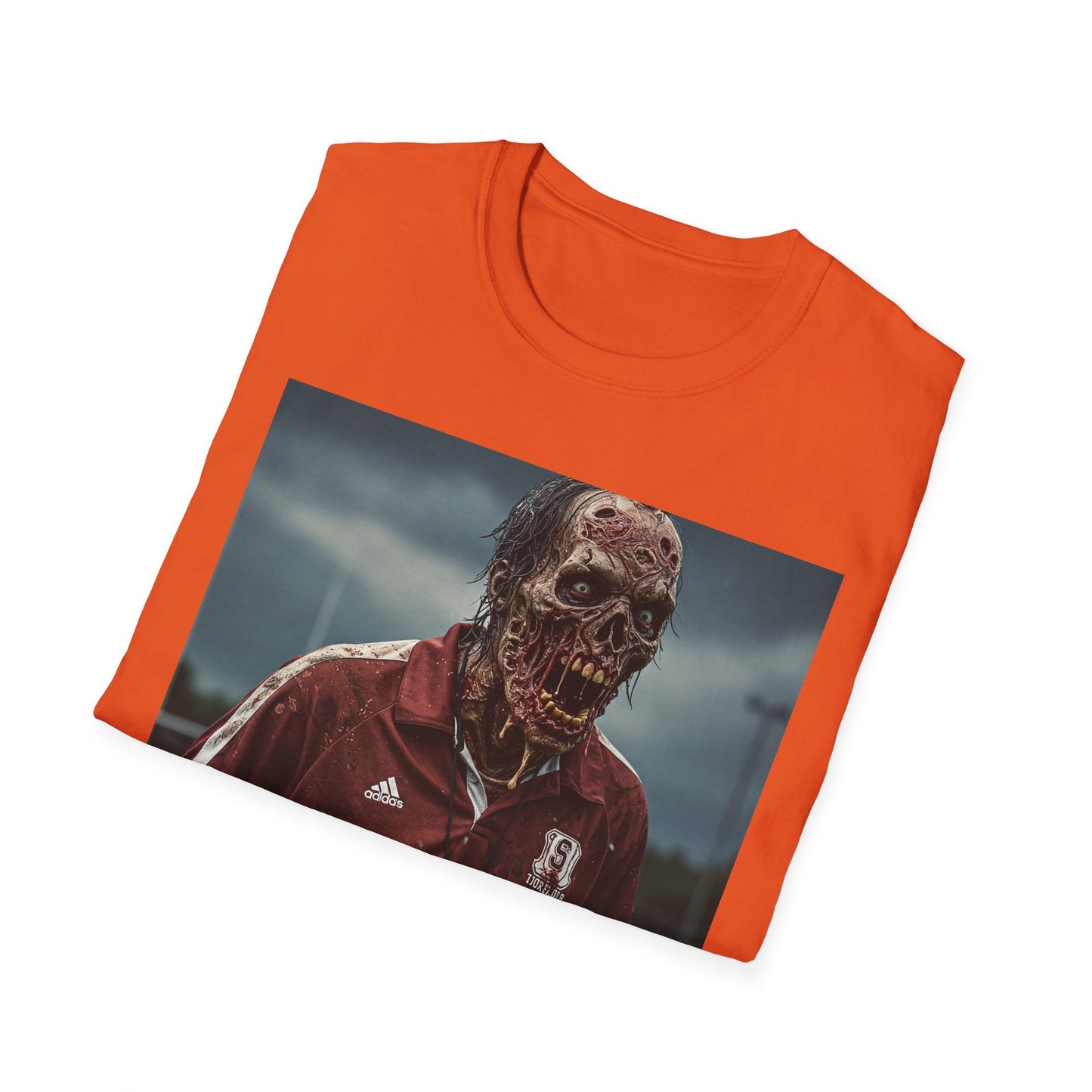 Zombie Horror Unisex Softstyle T-Shirt - Perfect for Halloween and Casual Wear