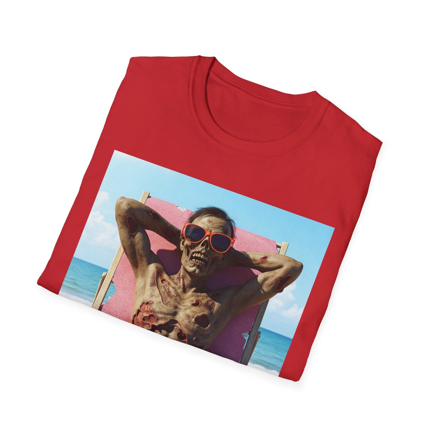 Beach Vibes Skeleton Unisex T-Shirt - Cool Summer Graphic Tee
