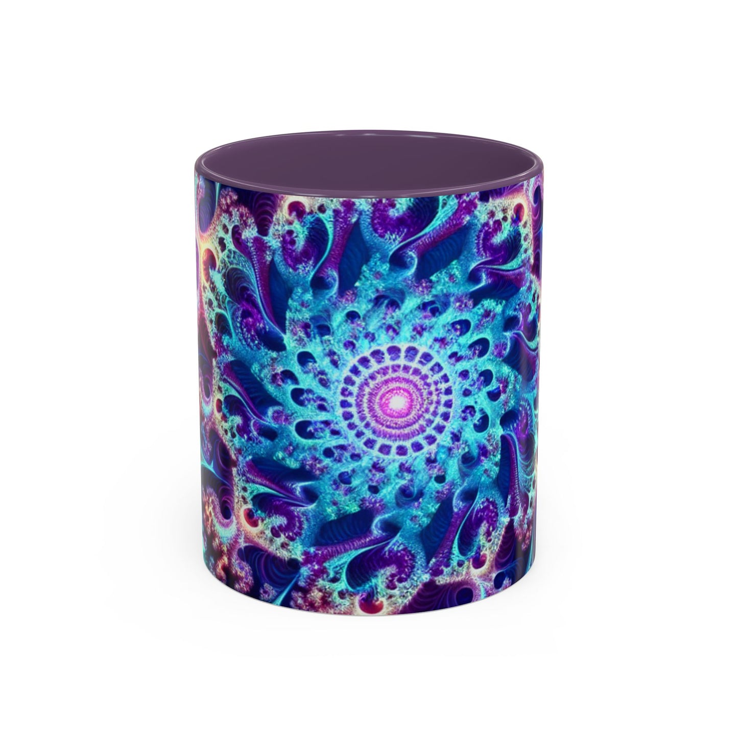 Colorful Spiral Accent Coffee Mug - 11 & 15oz