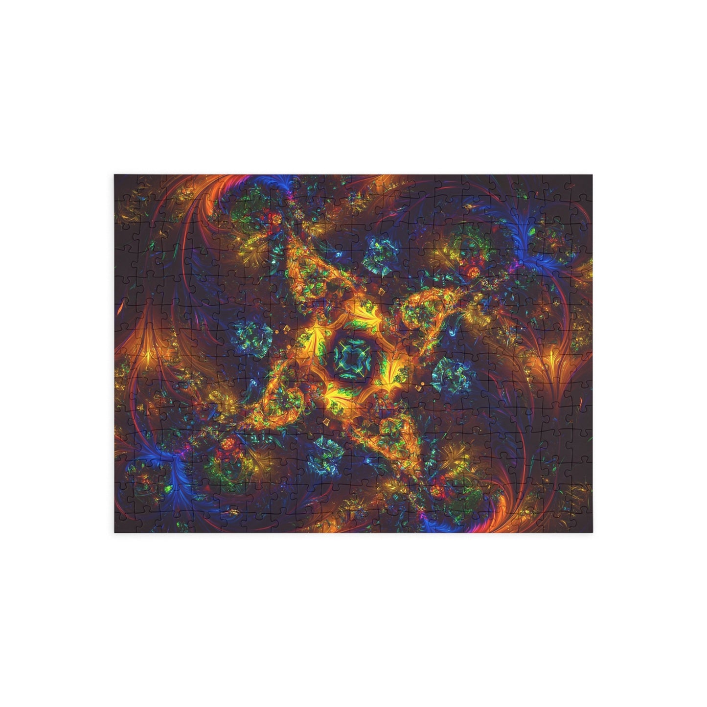 Colorful Fractal Art Puzzle - 1000-Piece Puzzle for Relaxation and Creativity