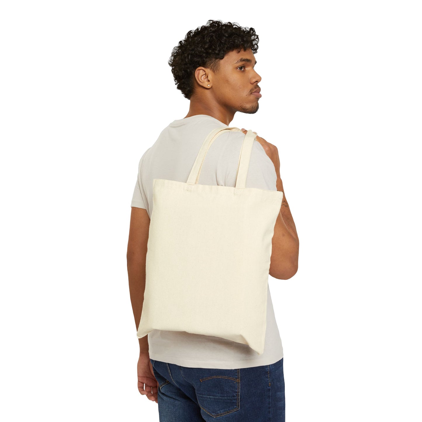 Vibrant Abstract Art Cotton Canvas Tote Bag