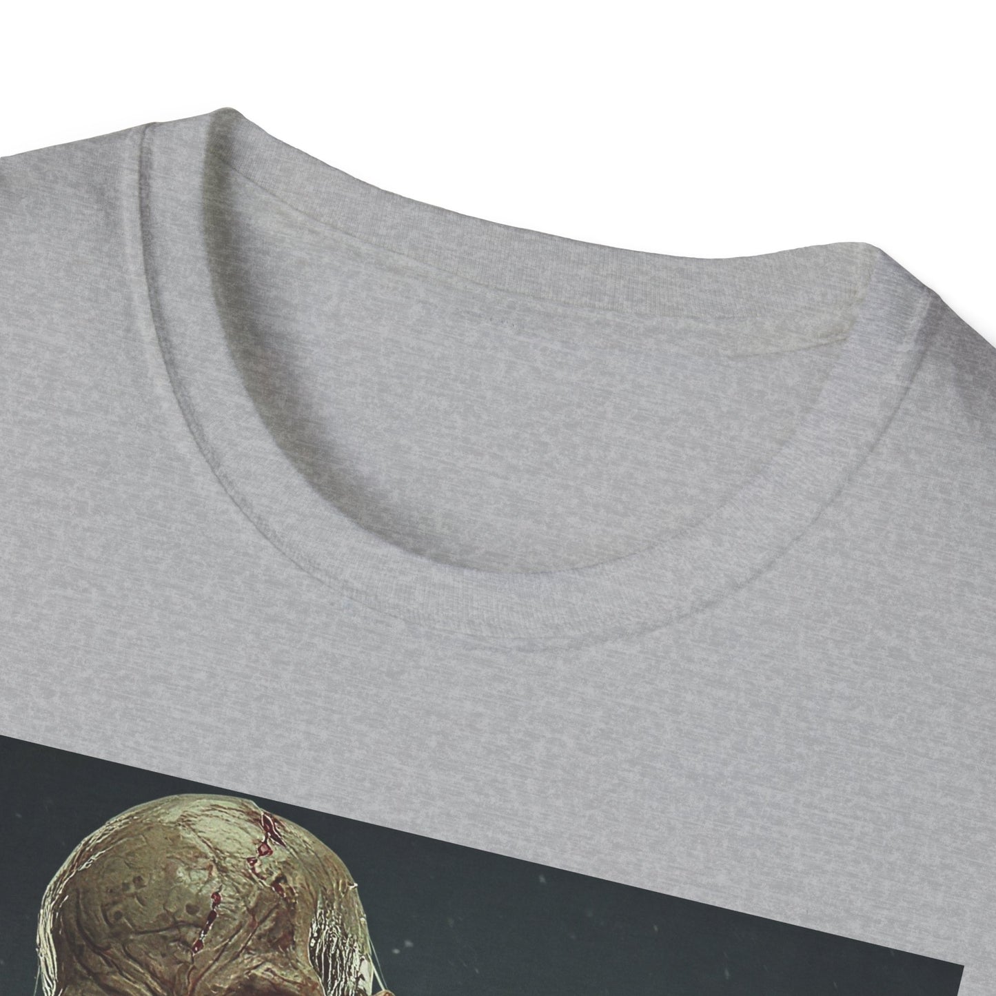 Apocalyptic Portrait Tee, bold, decaying zombie graphic