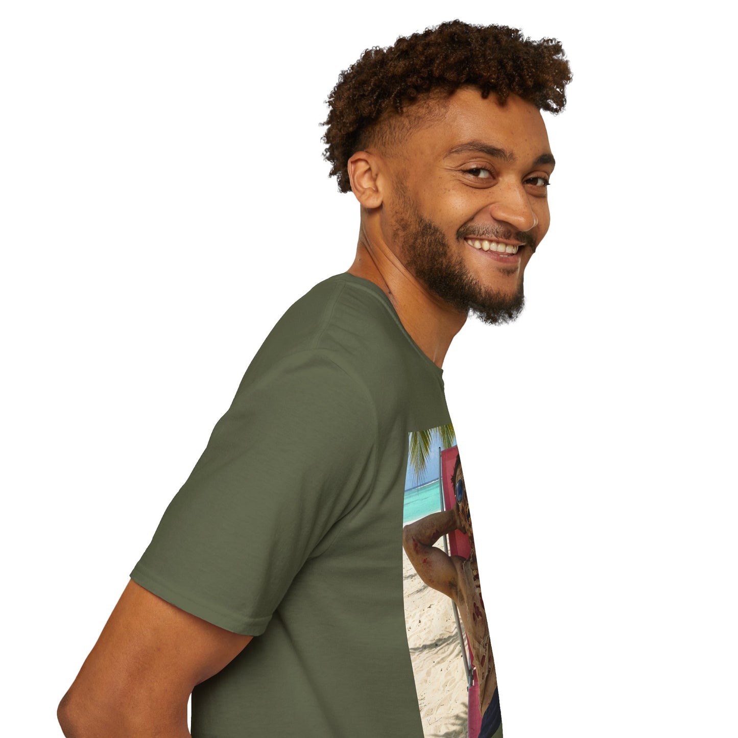 Chill Zombie Unisex Softstyle T-Shirt - Perfect for Beach Days & Halloween