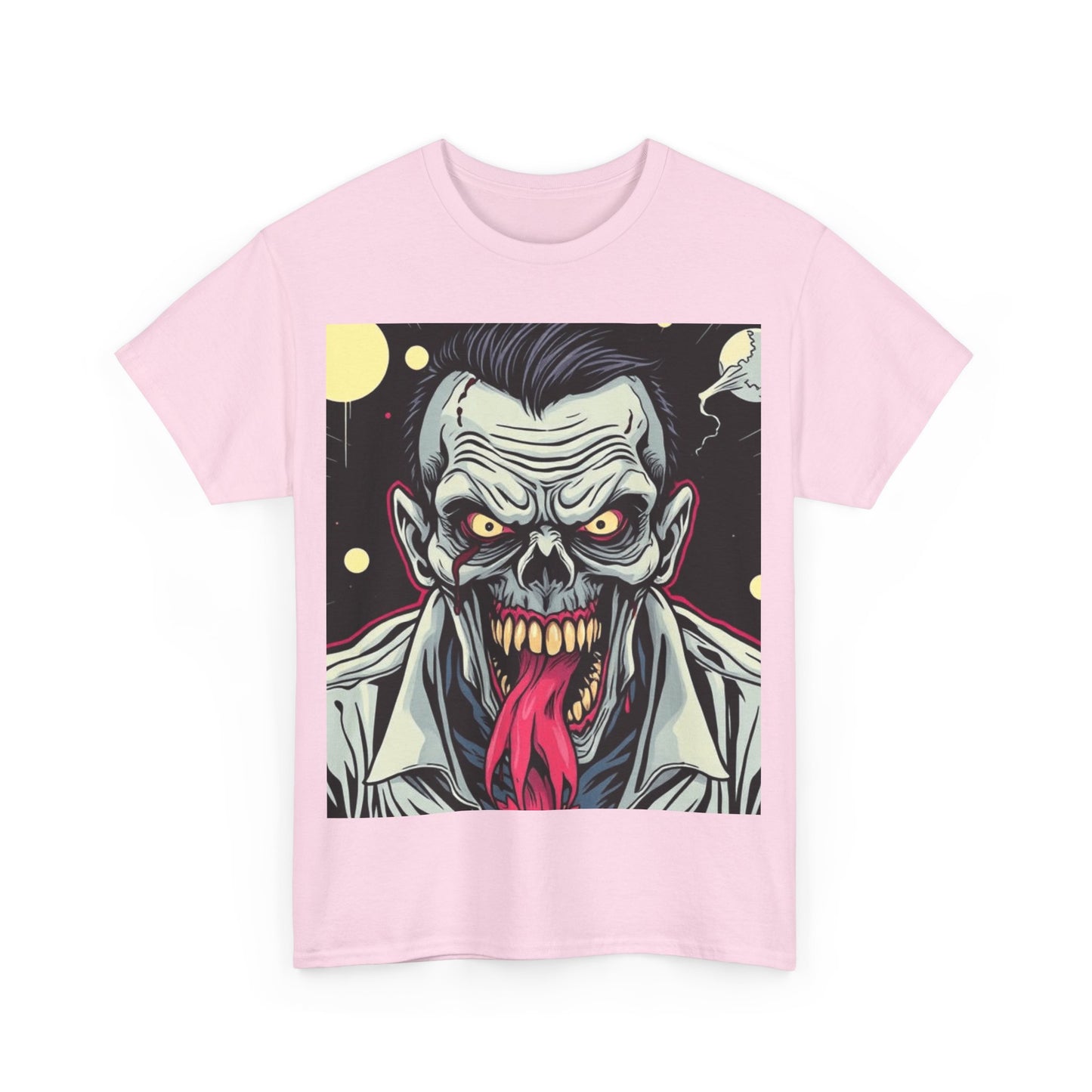 UK - Horror Graphic Tee - Unisex Heavy Cotton Shirt with Zombie Design