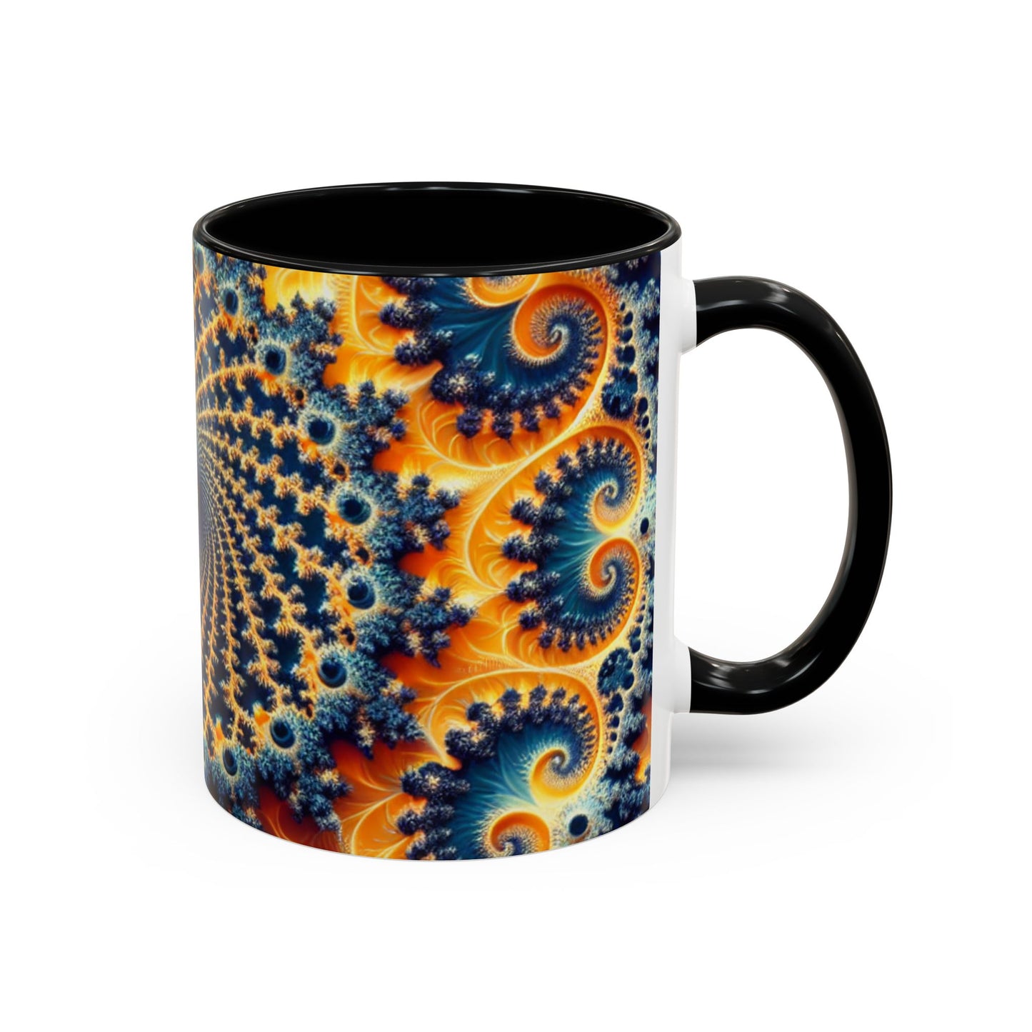 Vibrant Abstract Accent Coffee Mug - Unique 11 & 15oz Design for Art Lovers
