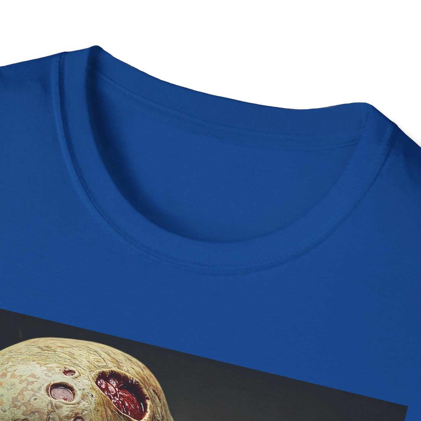 Zombie Skull Unisex Softstyle T-Shirt - Spooky Halloween Tee