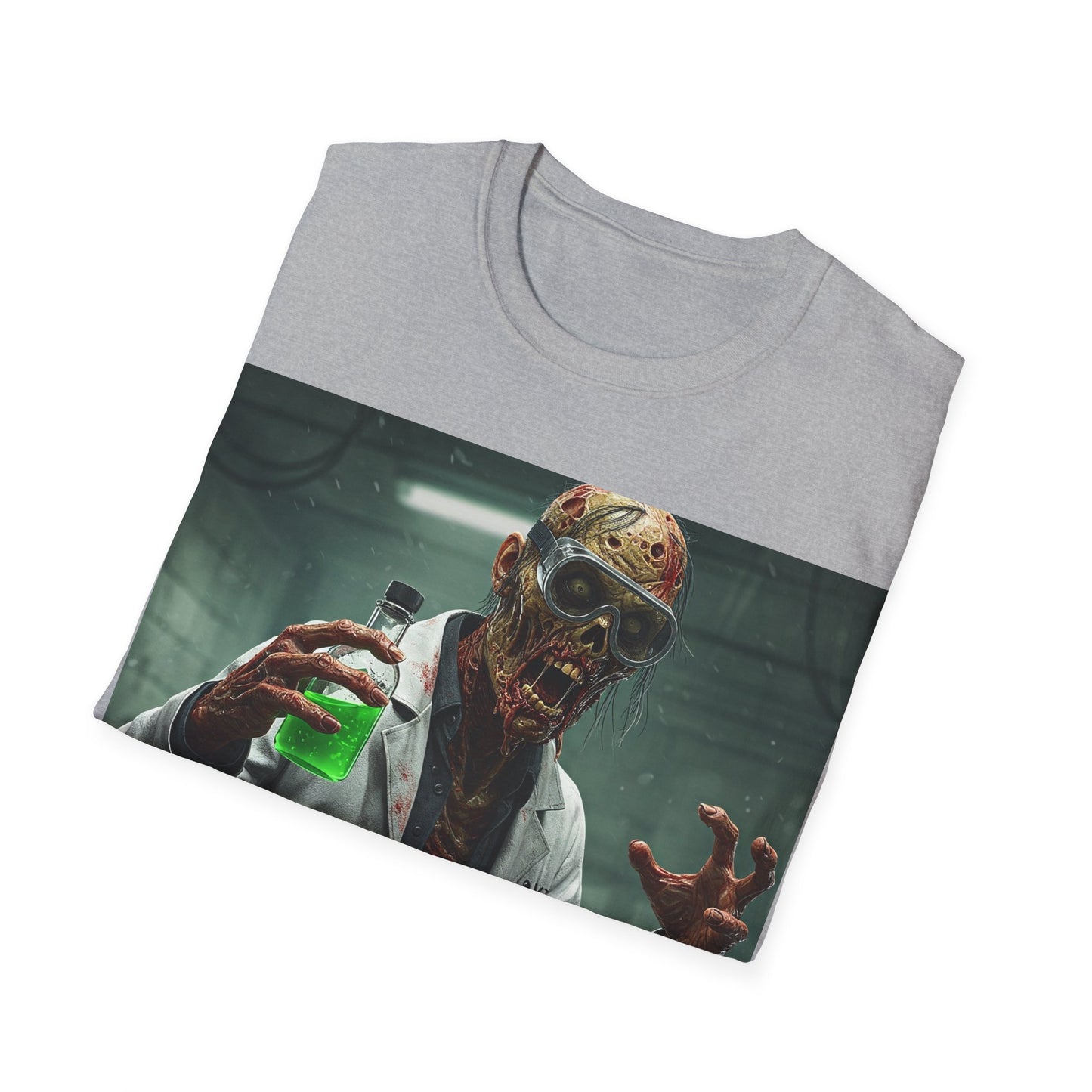 UK - Creepy Scientist Unisex Softstyle T-Shirt | Halloween Horror Tee