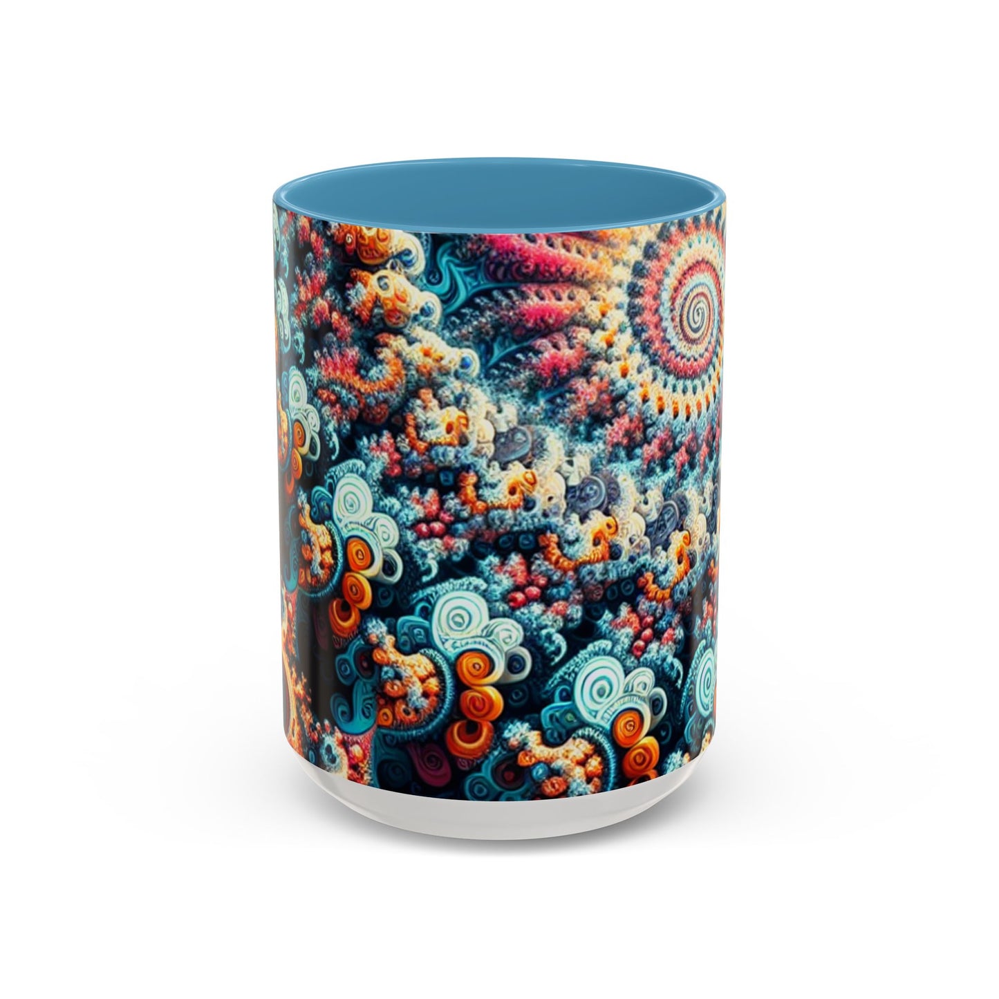 Colorful Fractal Coffee Mug - 11oz & 15oz - Perfect for Art Lovers